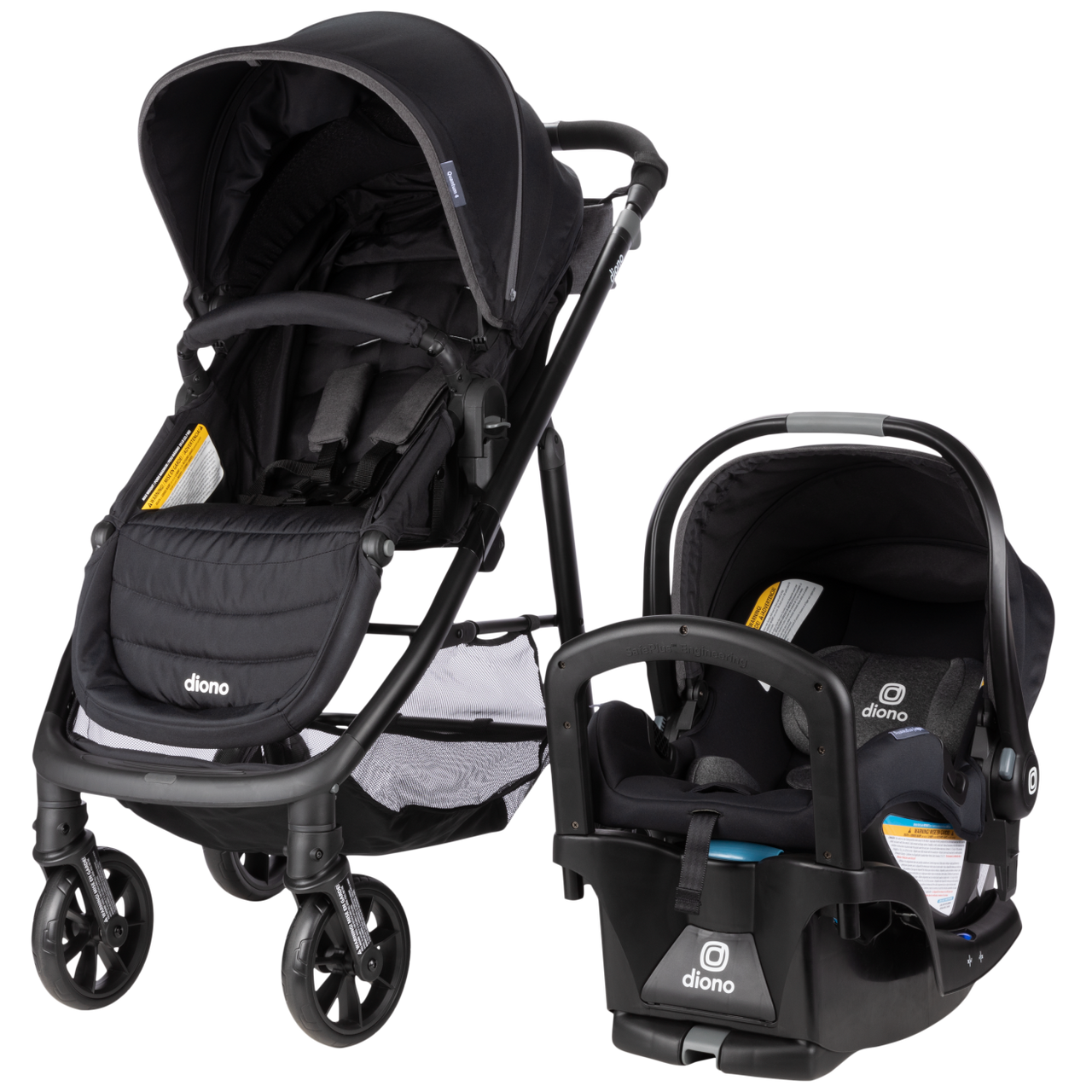 Quantum® 4 3-in-1 Travel System with LiteClik®30 R SafePlus® Infant Car Seat and Base
