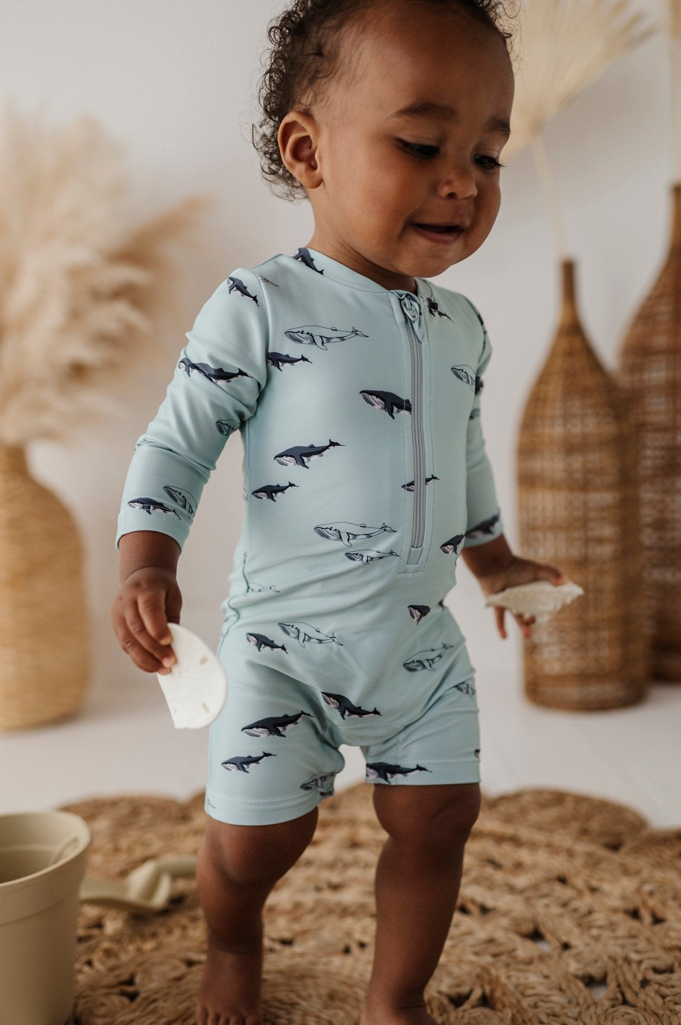 Baby One-Piece Rash Guard Swimsuit