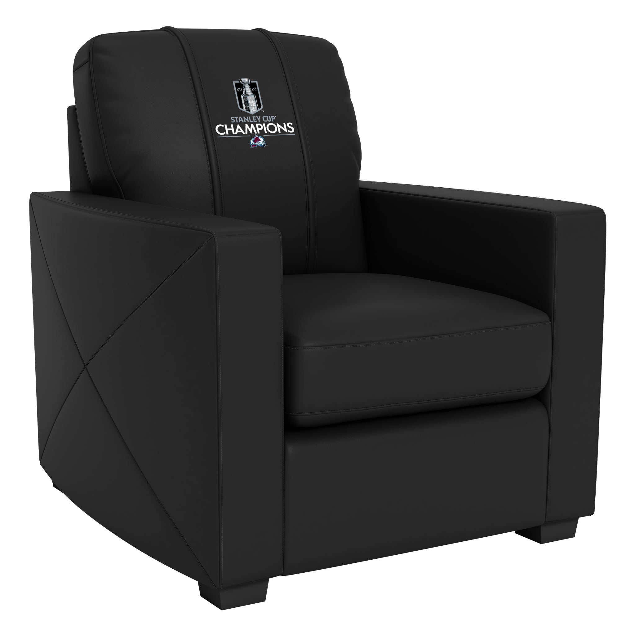Silver Club Chair with Colorado Avalanche 2022 Champions Logo
