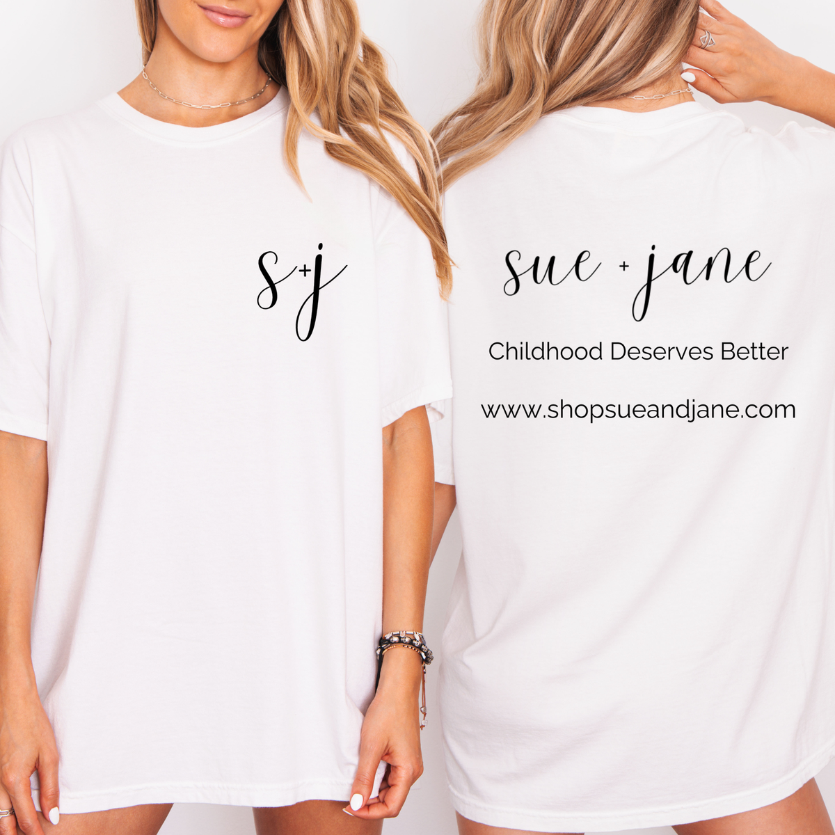 Sue and Jane Logo - 100% Cotton Tee