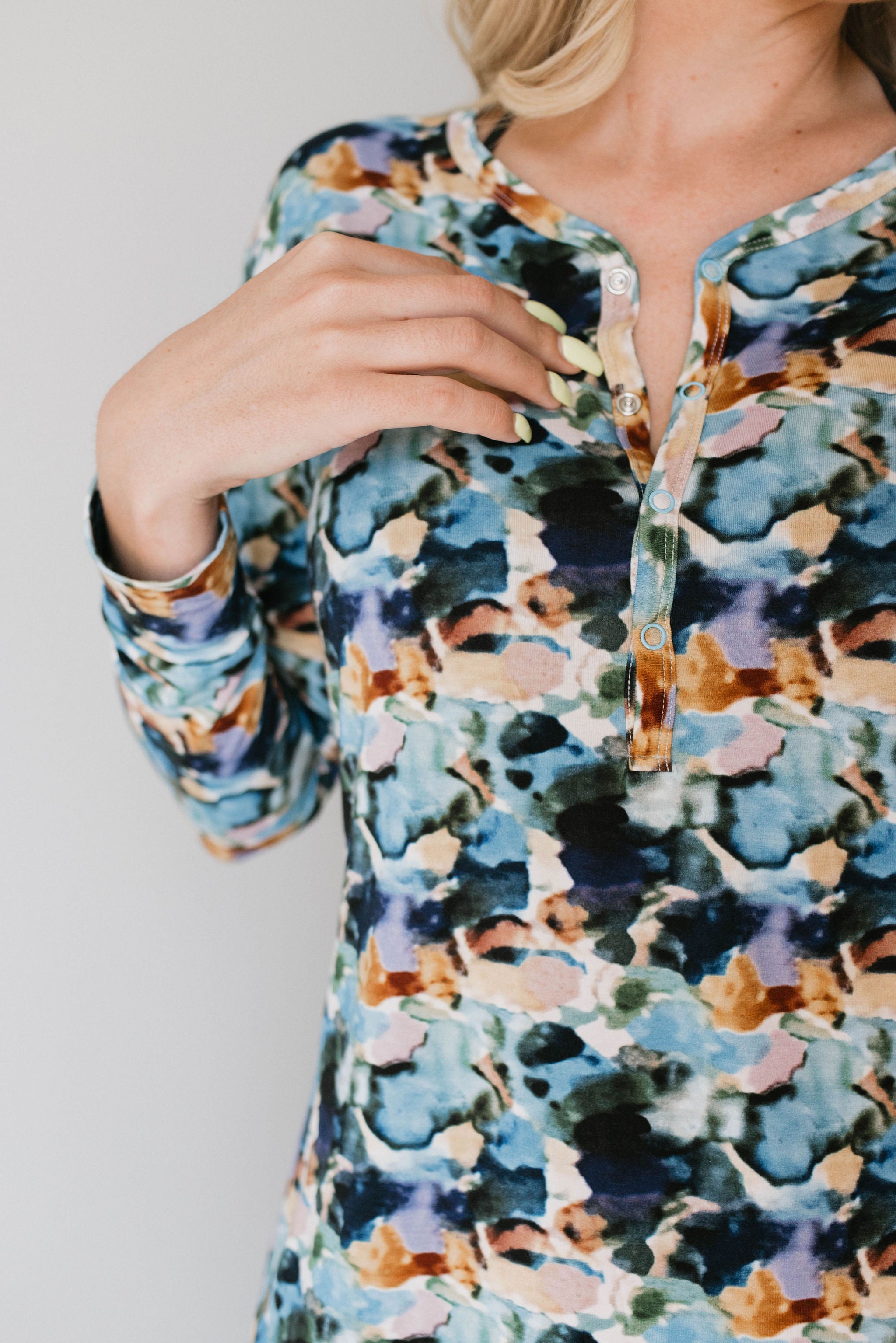 Women's Long Sleeve Bamboo Pajama | Charli Print