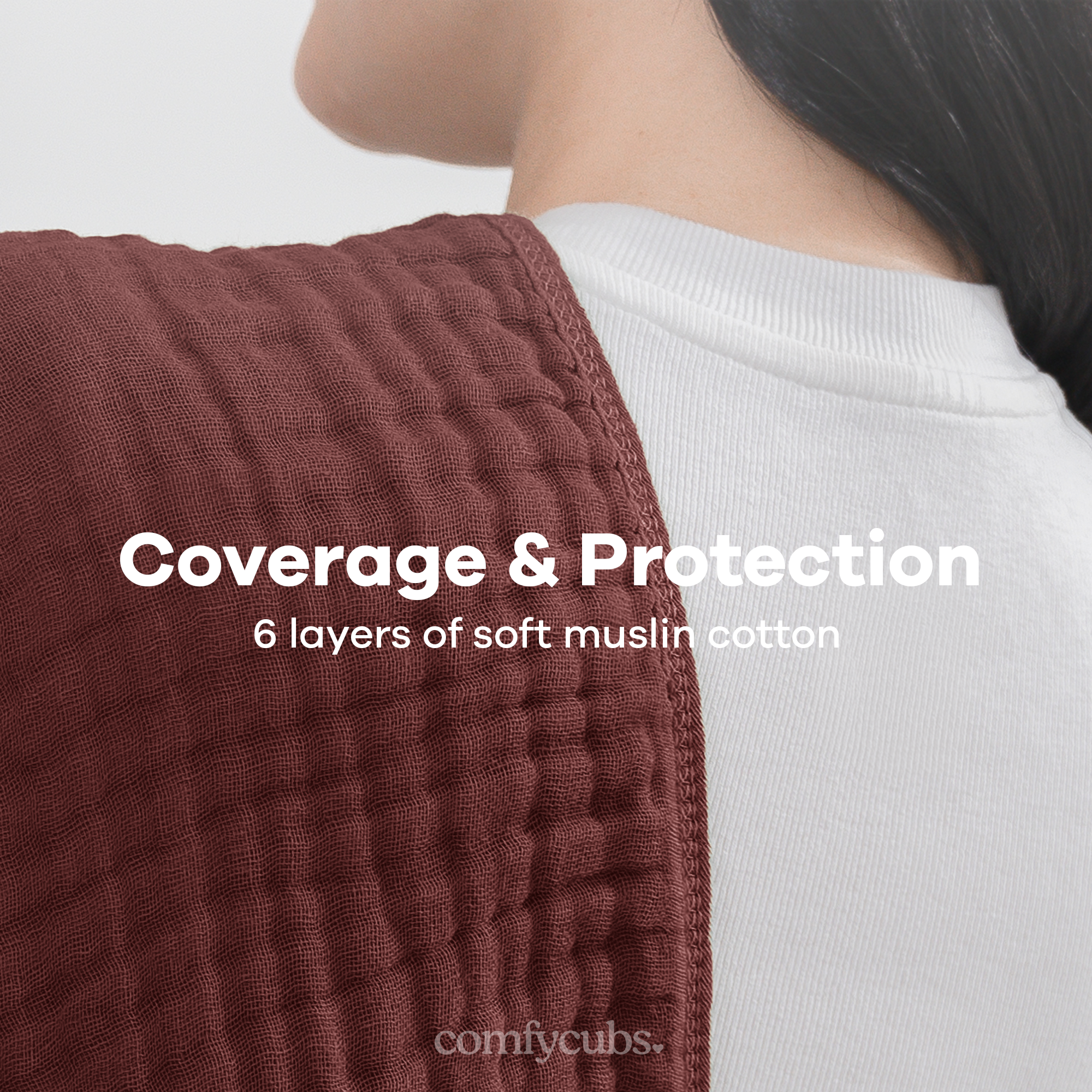 Muslin Burp Cloths in Wine