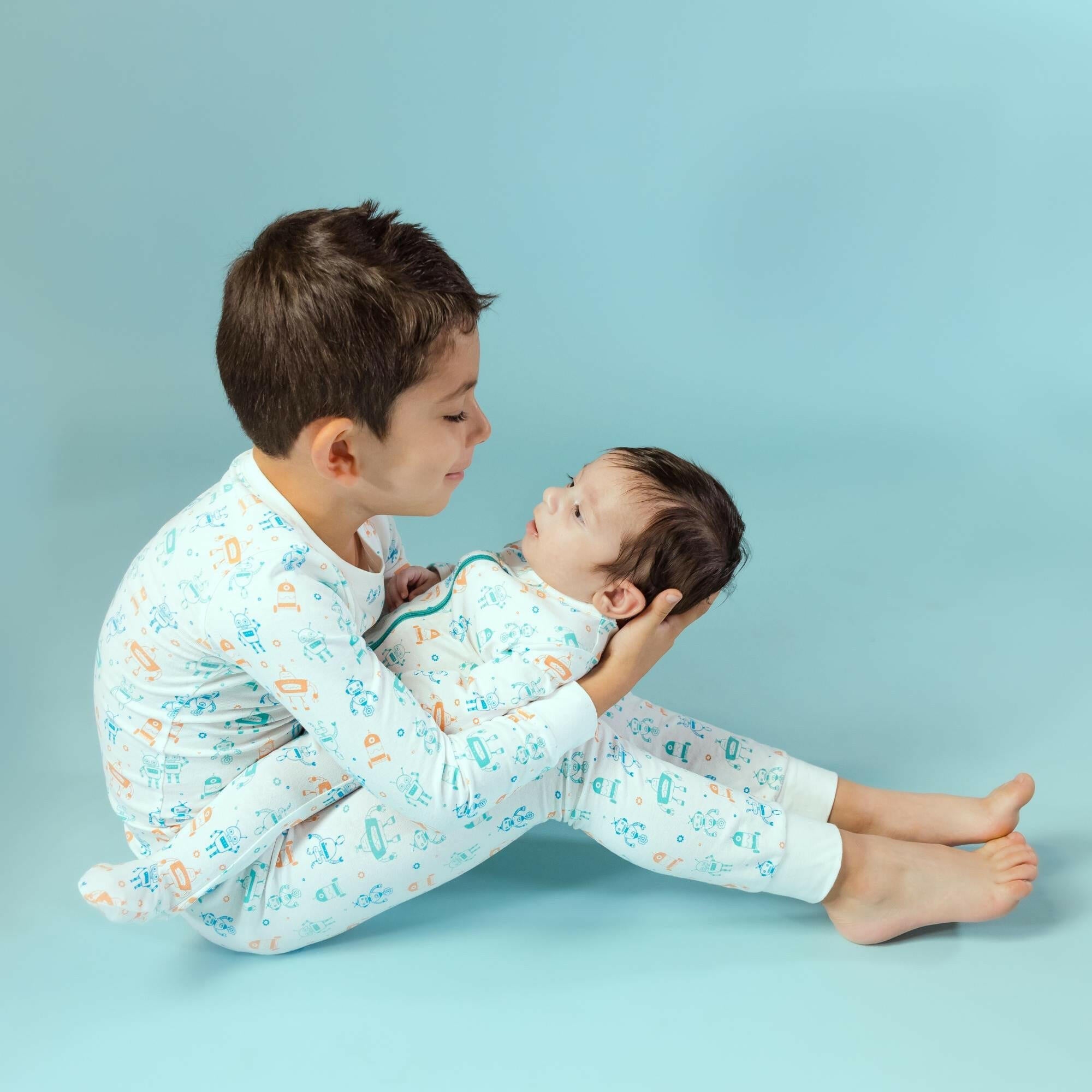 Organic Footie - Robots Baby & Toddler Norani Baby