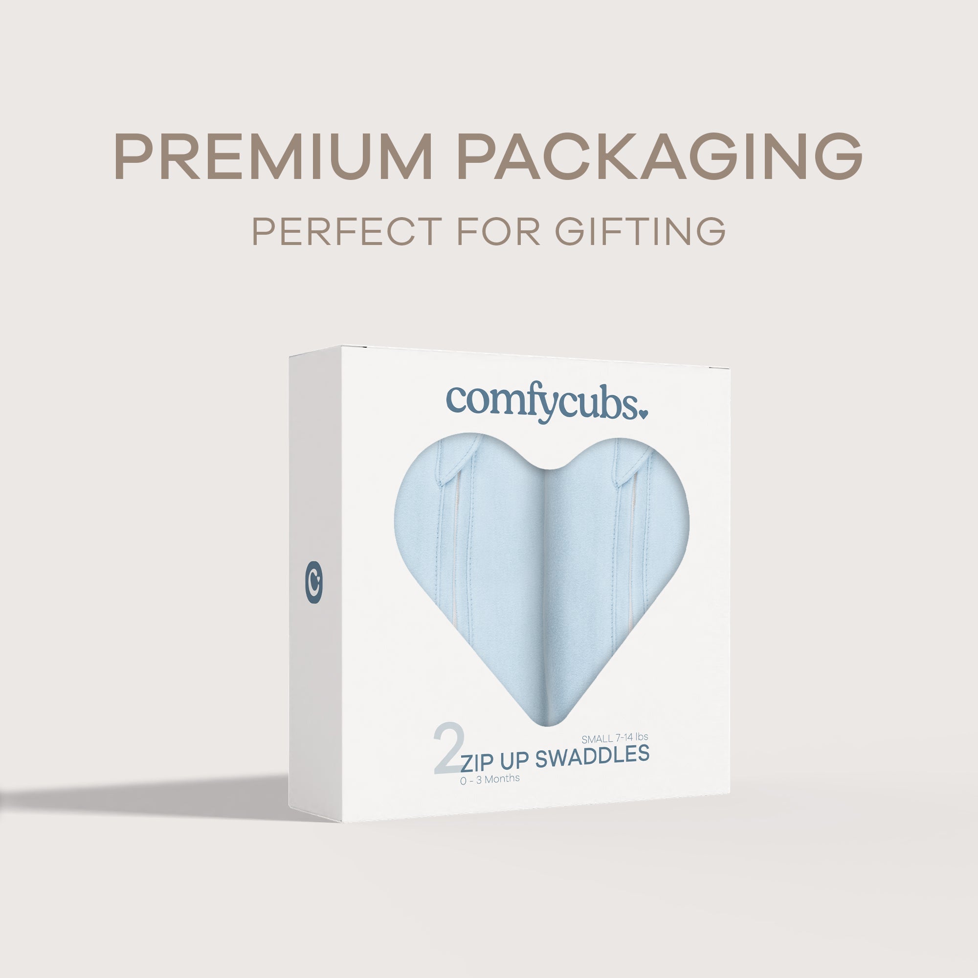 Easy Zipper Swaddle Blankets in Blue