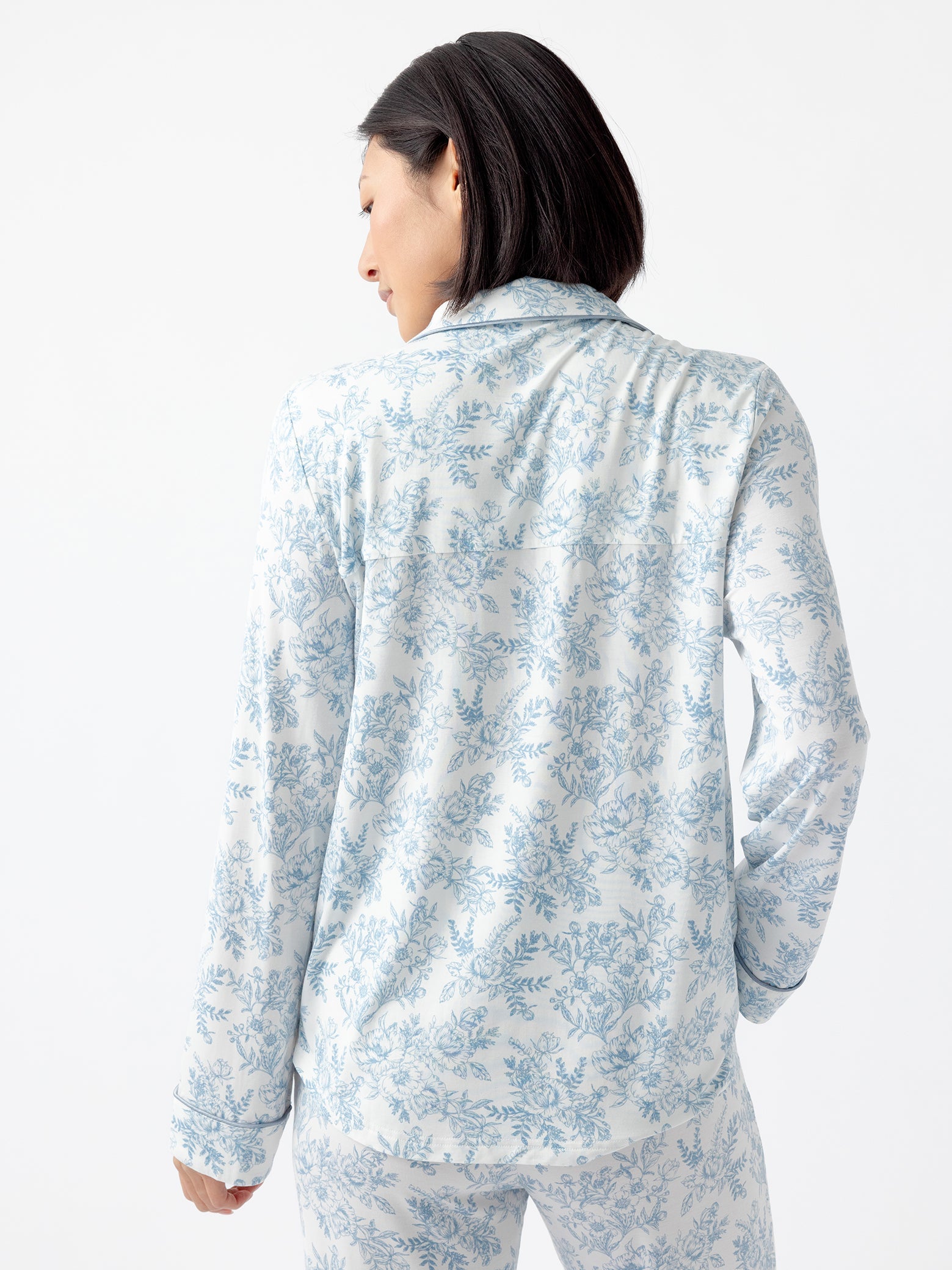 Women's Bamboo Stretch-Knit Long Sleeve Pajama Set