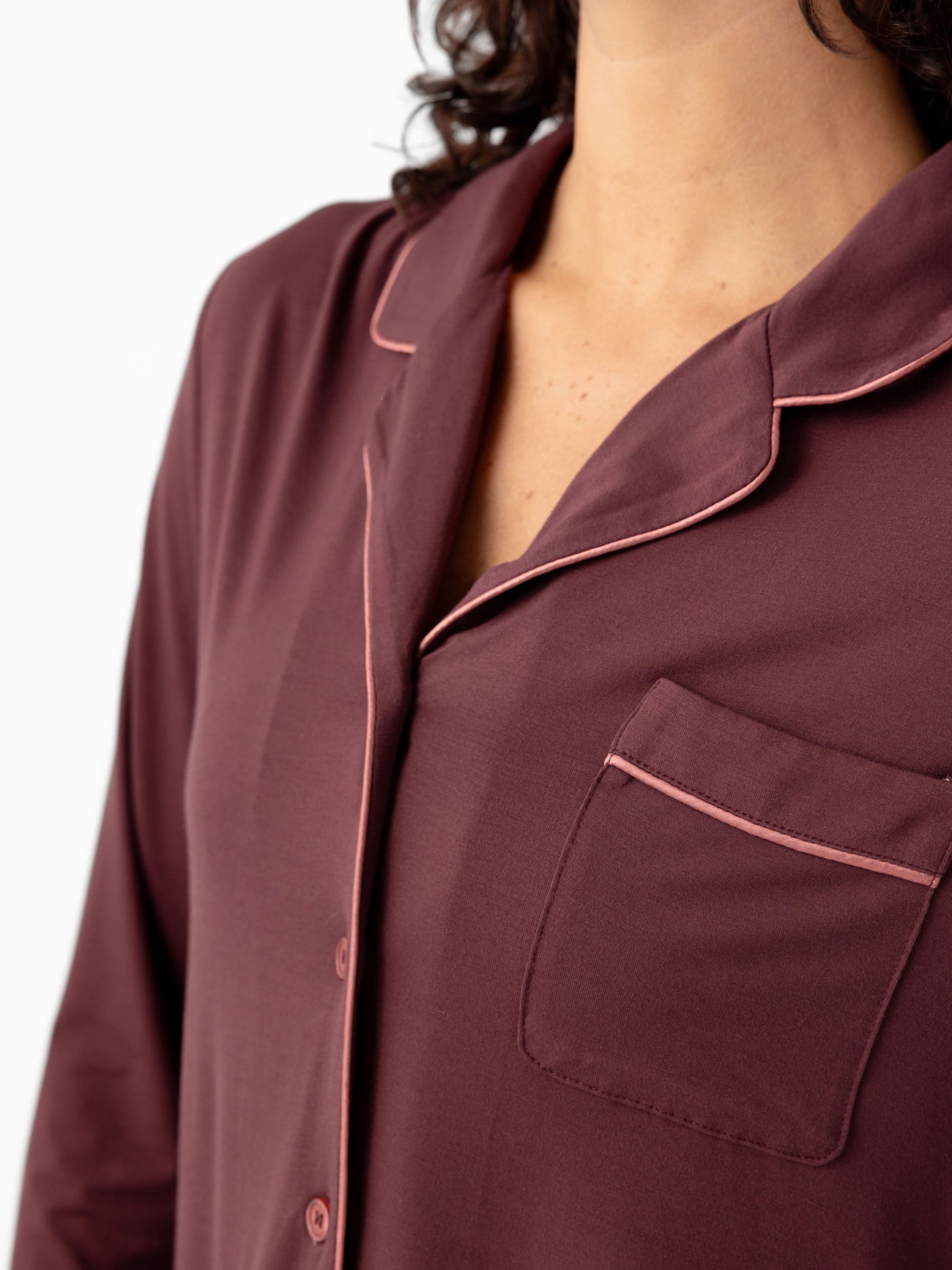 Women's Bamboo Stretch-Knit Long Sleeve Pajama Set