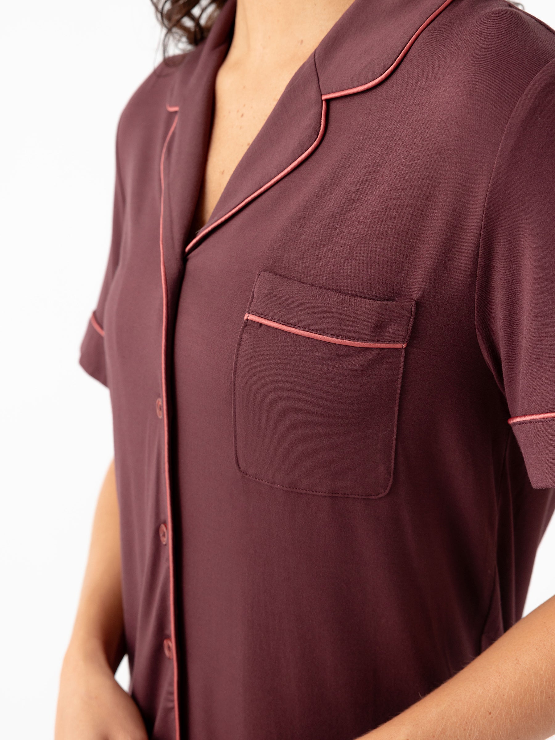 Women's Bamboo Stretch-Knit Short Sleeve Pajama Set