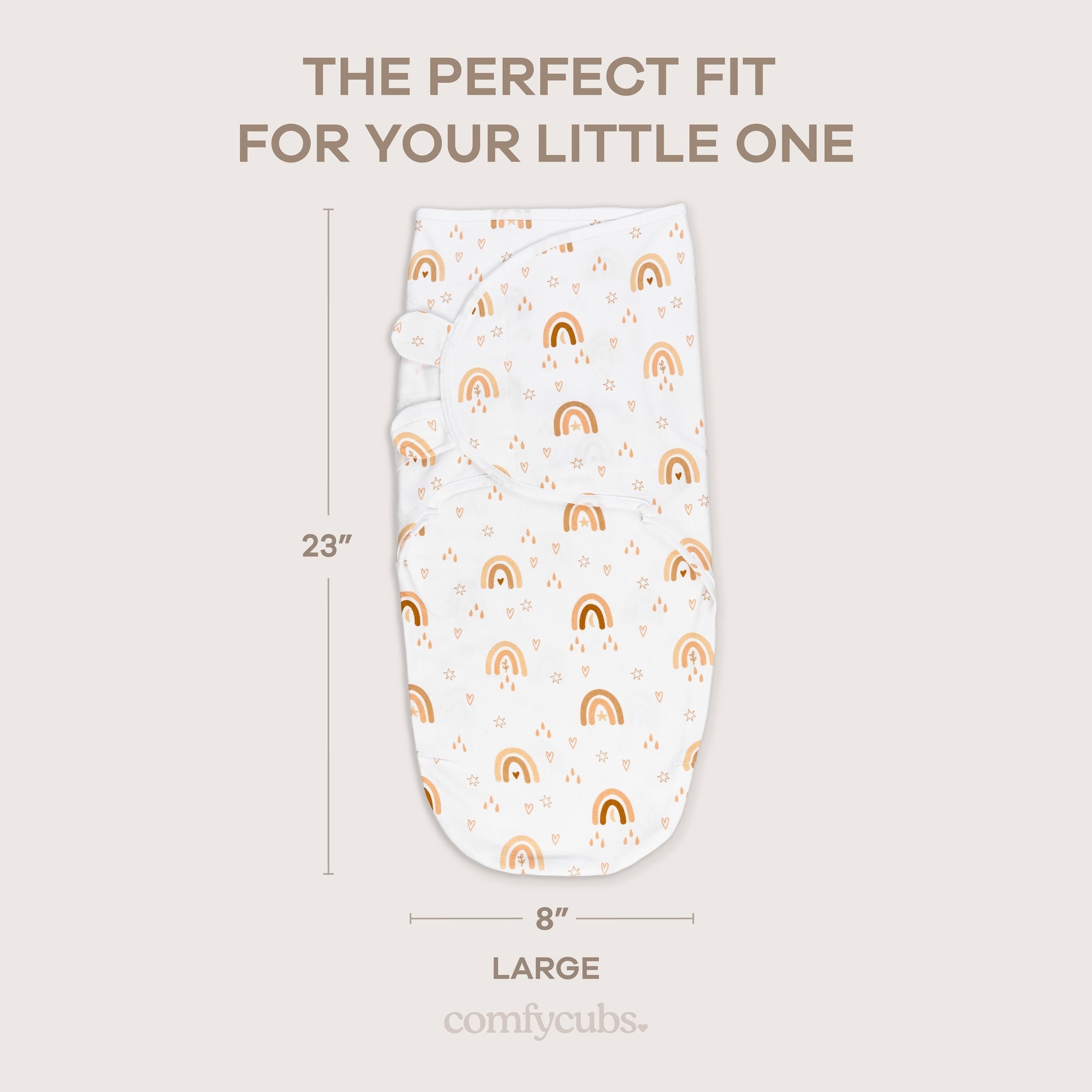 Easy Swaddle Blankets in Rainbow Bohemian, Pack of 3