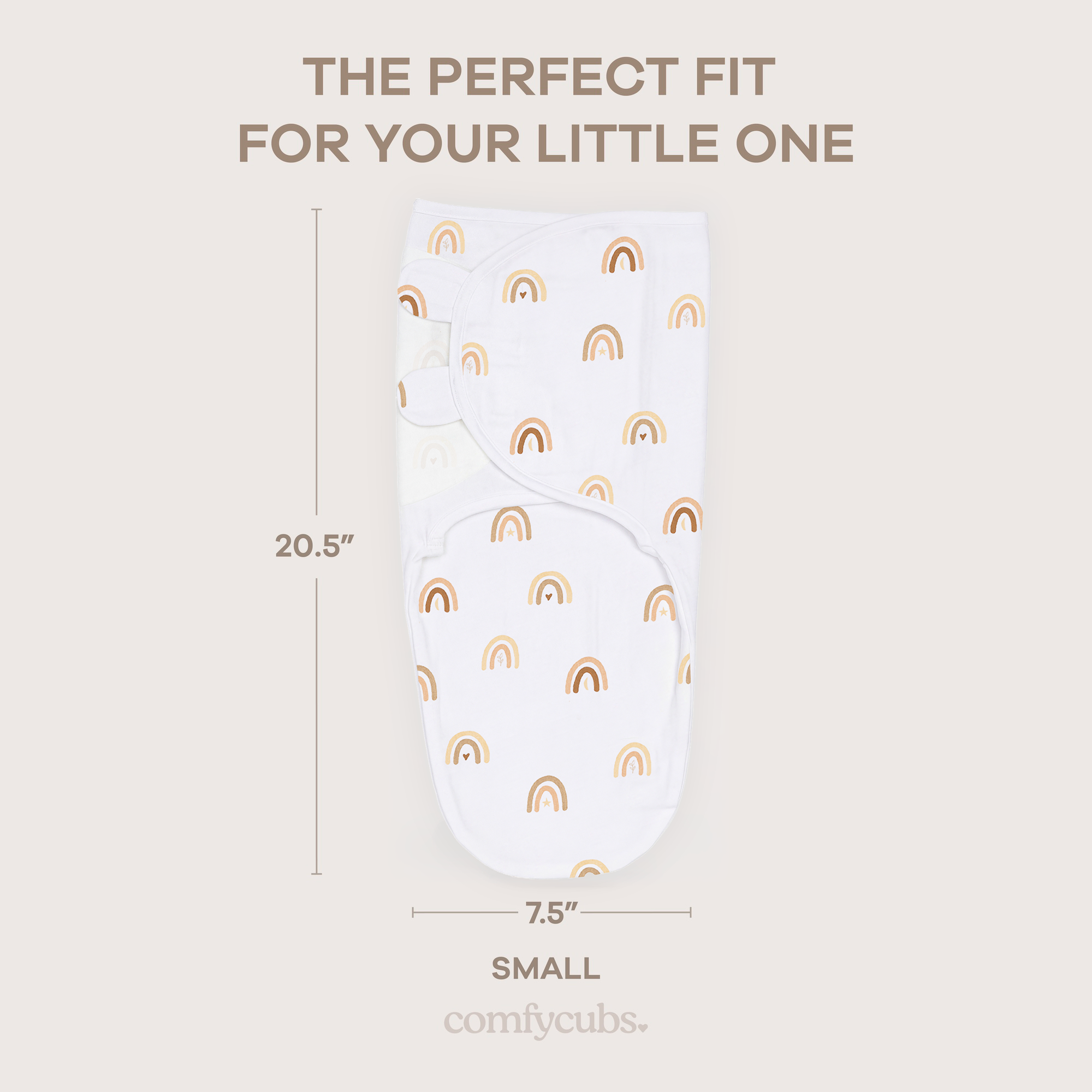 Easy Swaddle Blankets in Rainbow Bohemian, Pack of 3