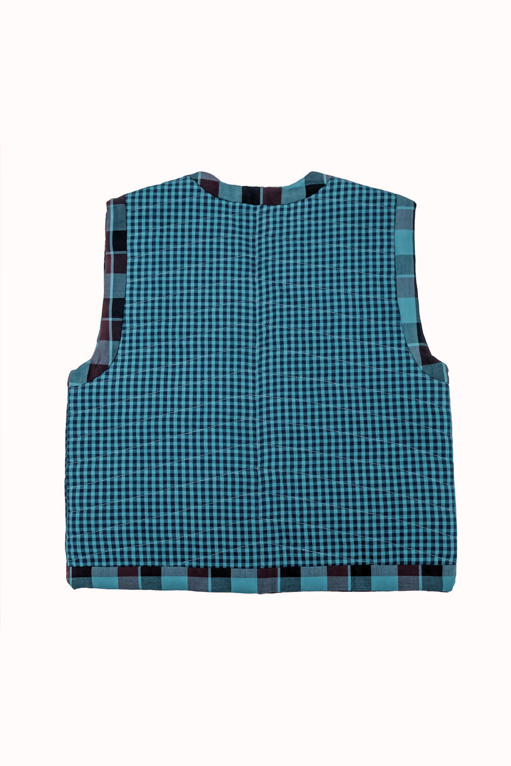 Reversible Quilted Kids Vest - Emerald