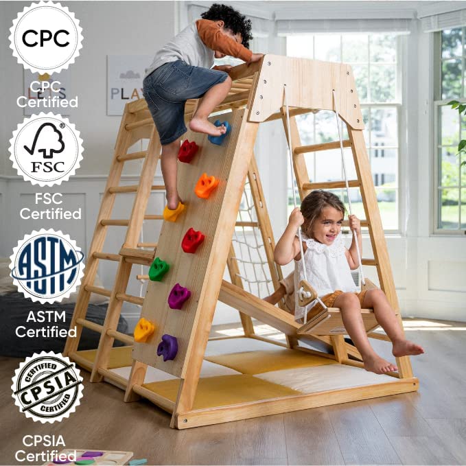 Magnolia - Real Wood 7-in-1 Playset Indoor Avenlur.com