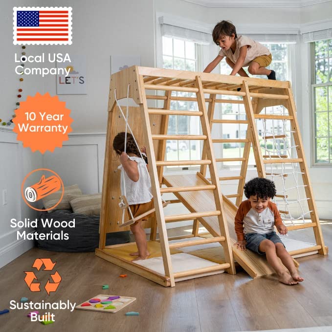 Magnolia - Real Wood 7-in-1 Playset Indoor Avenlur.com