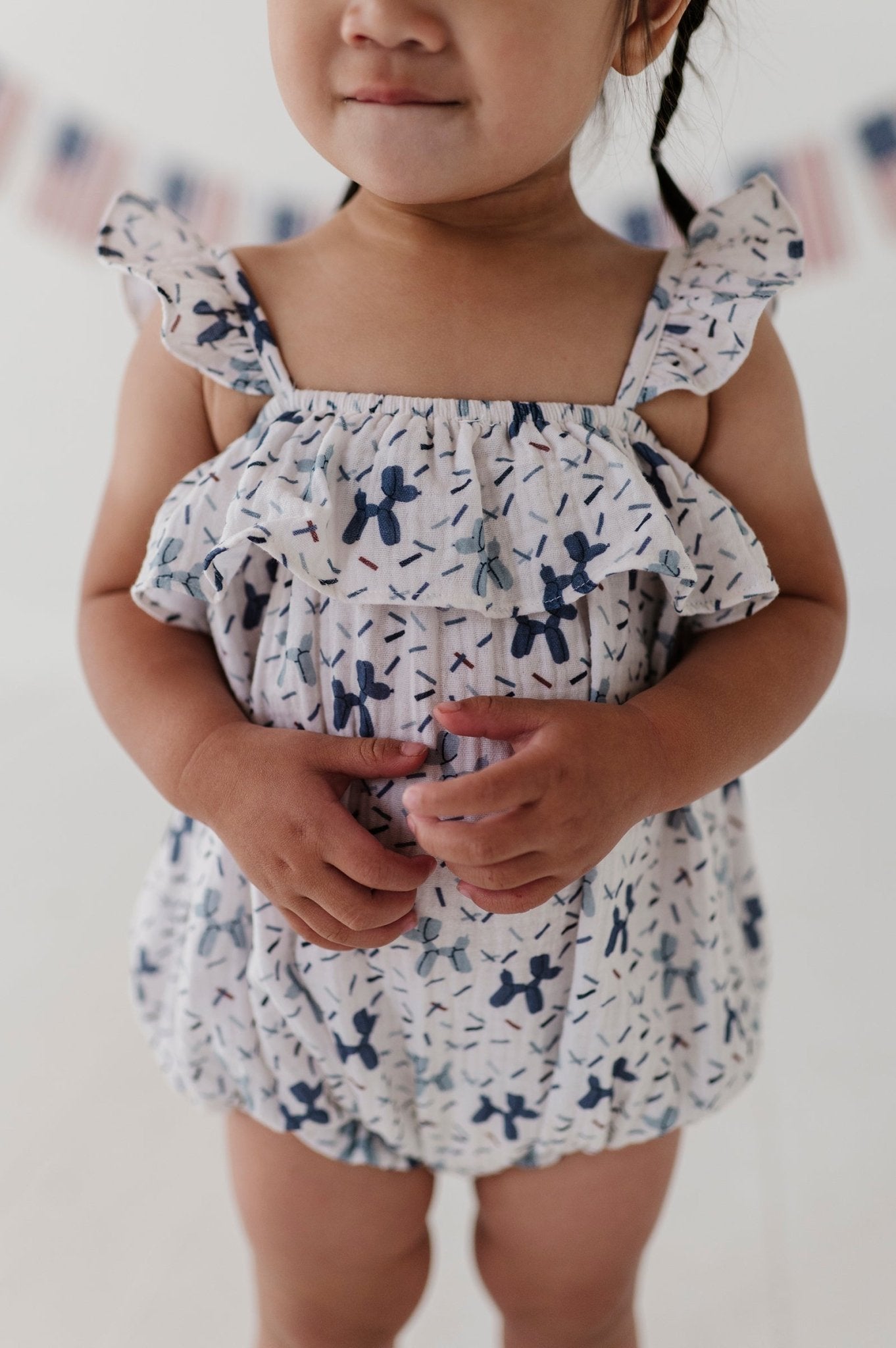 Baby Girl Gauze Bubble Romper