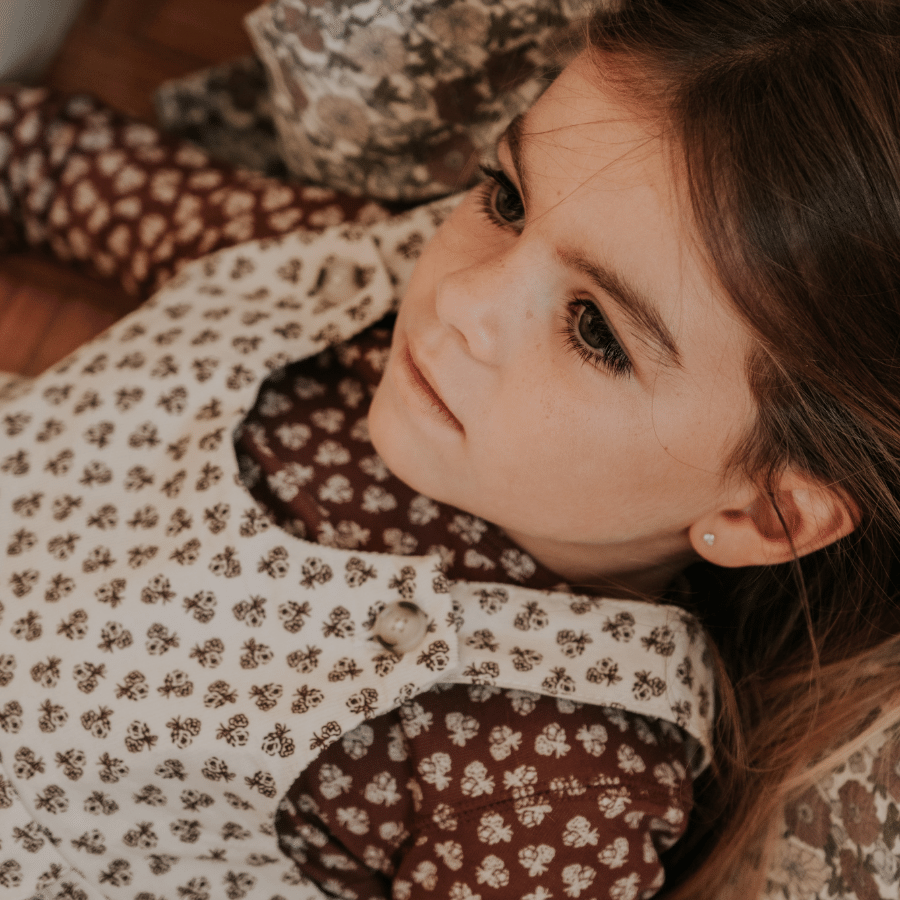 The Corduroy Dress - Neutral Floral