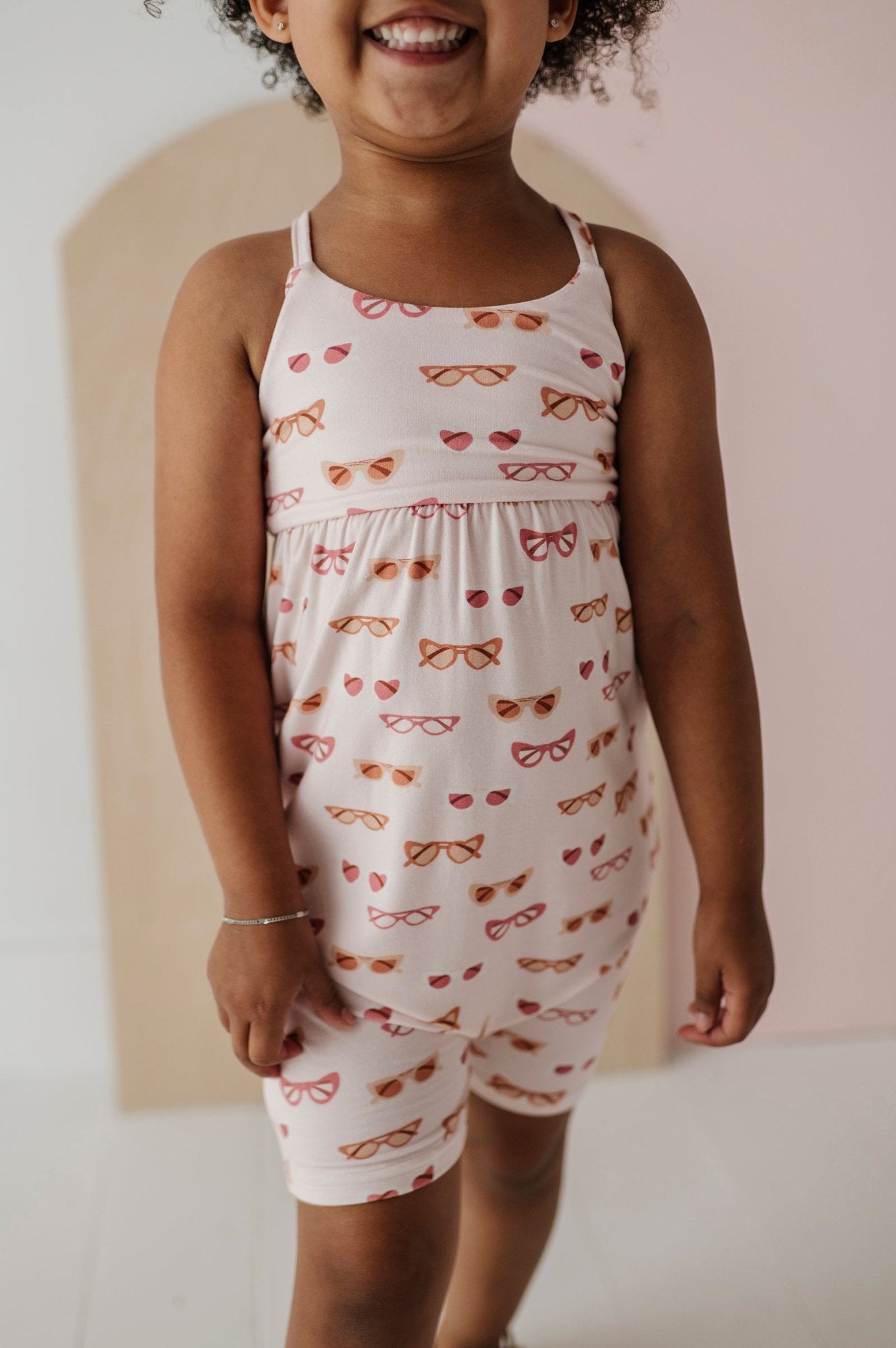 Girl's Tie-Back Romper