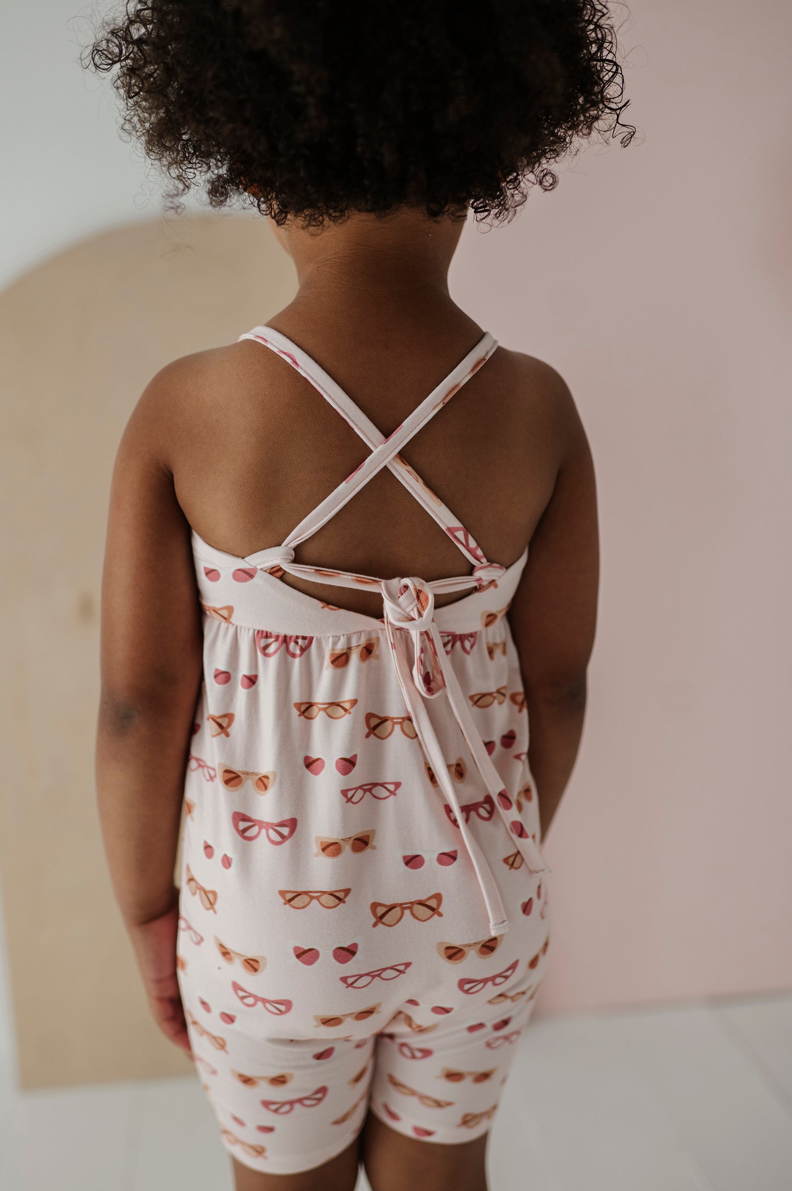 Girl's Tie-Back Romper