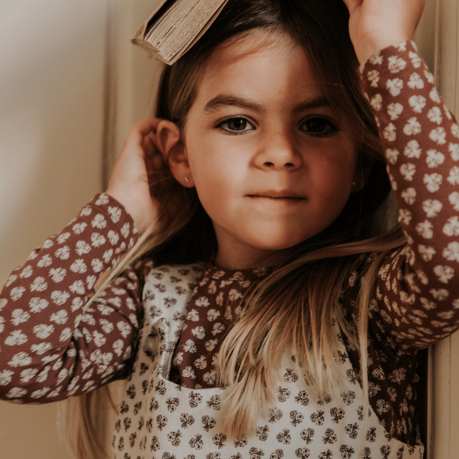 The Corduroy Dress - Neutral Floral
