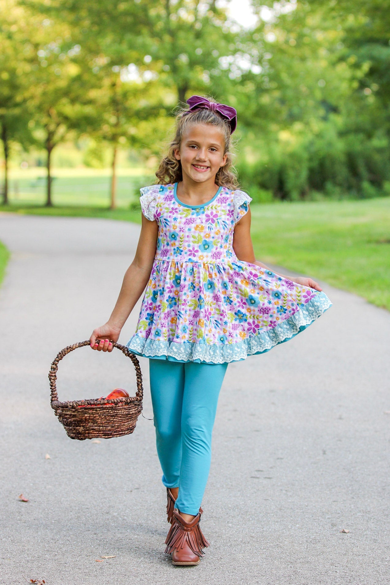 Falling for Teal 3 Piece Playset