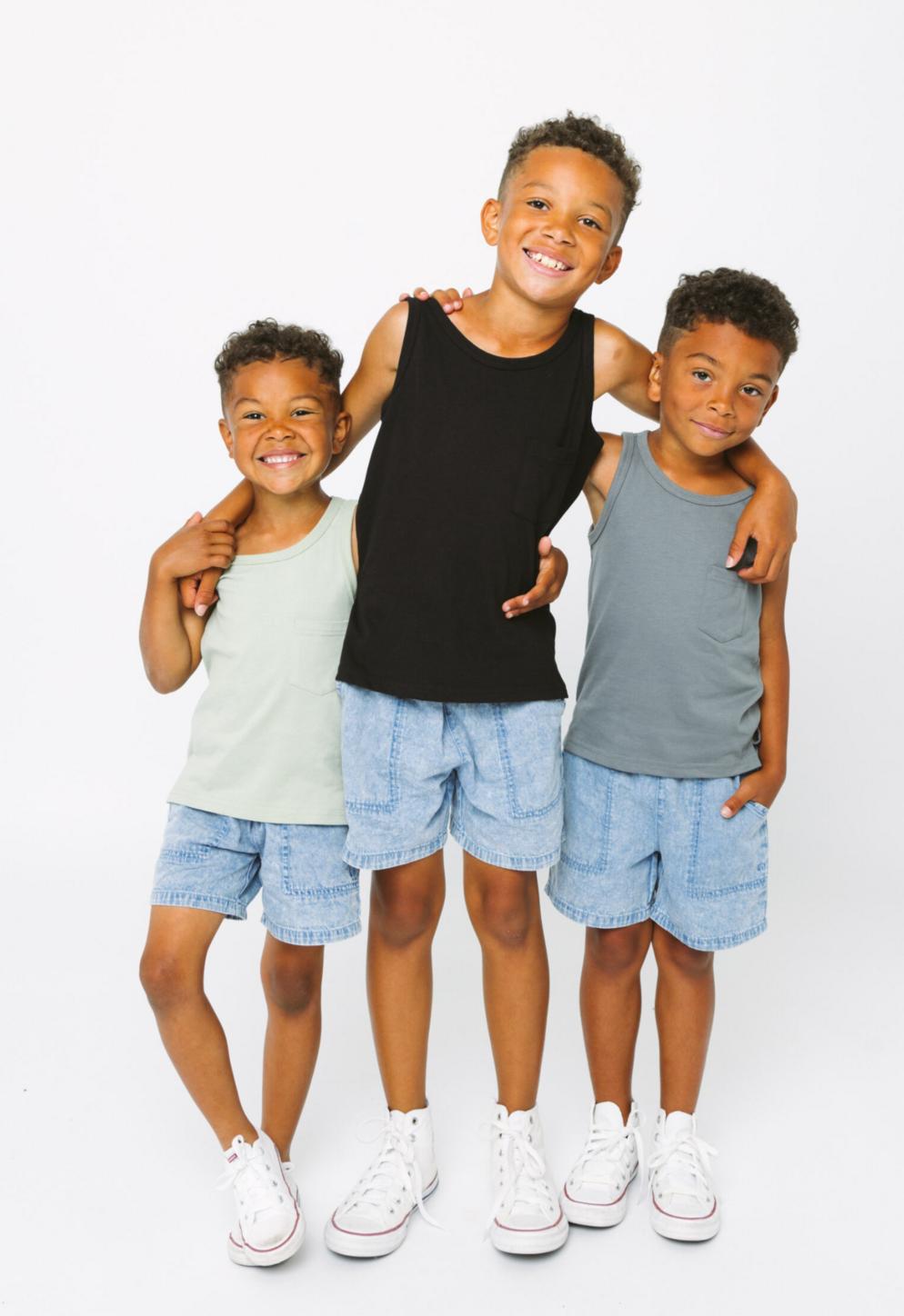 Baby Pocket Tank - Desert Sage