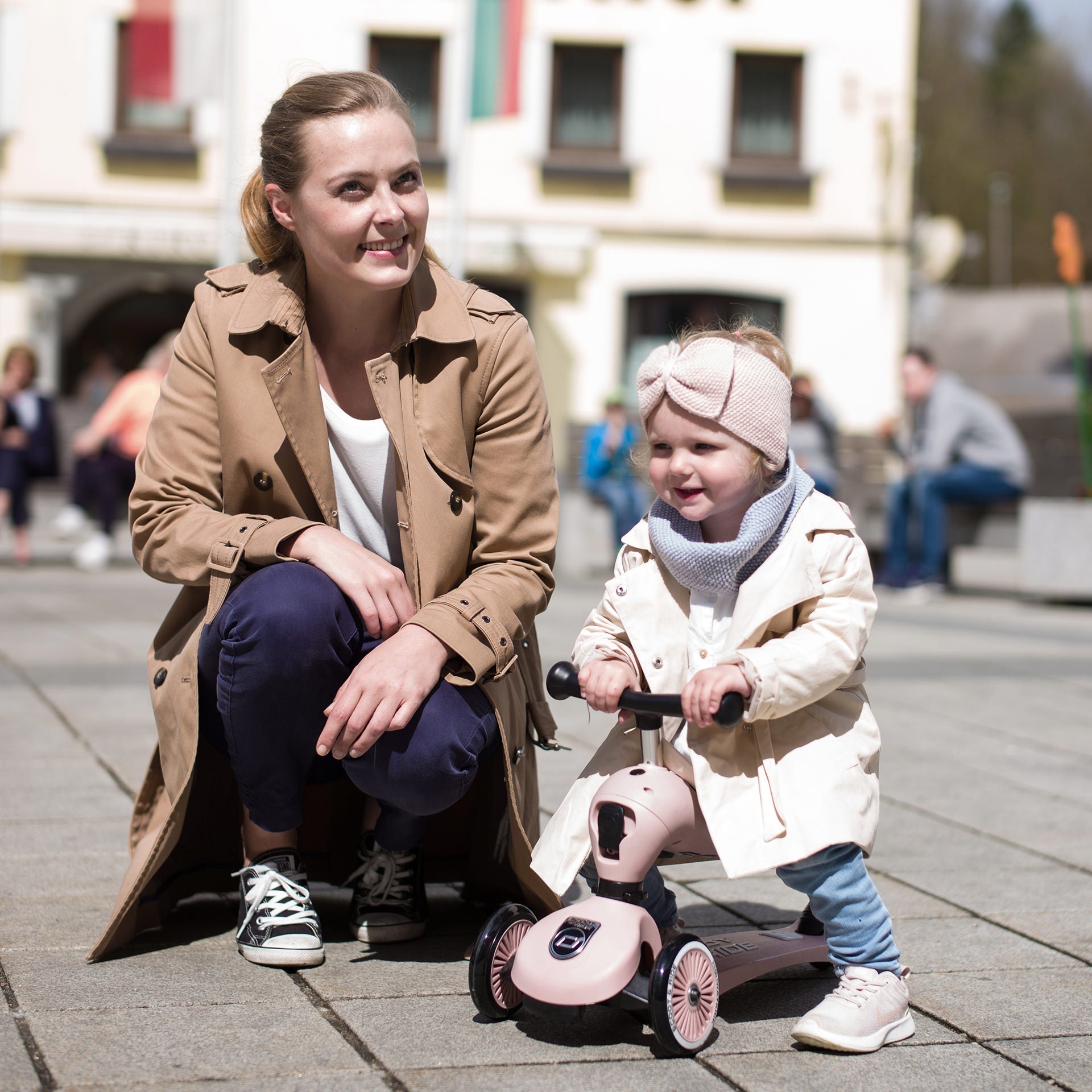 HighwayKick 1 Scooter and Ride On Toy Rose