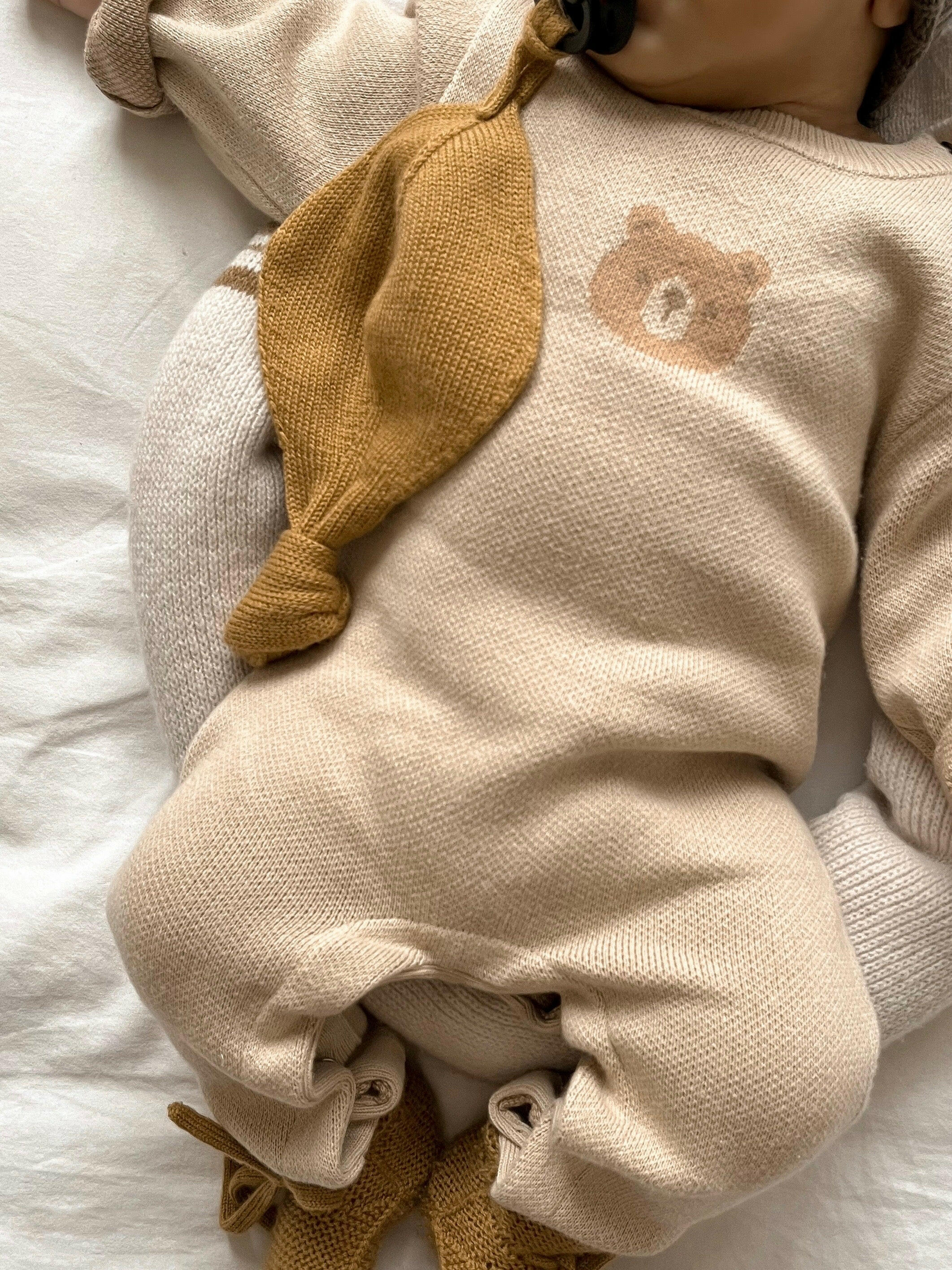 Luna + Luca Bear Jacquard Jumpsuit Luna + Luca
