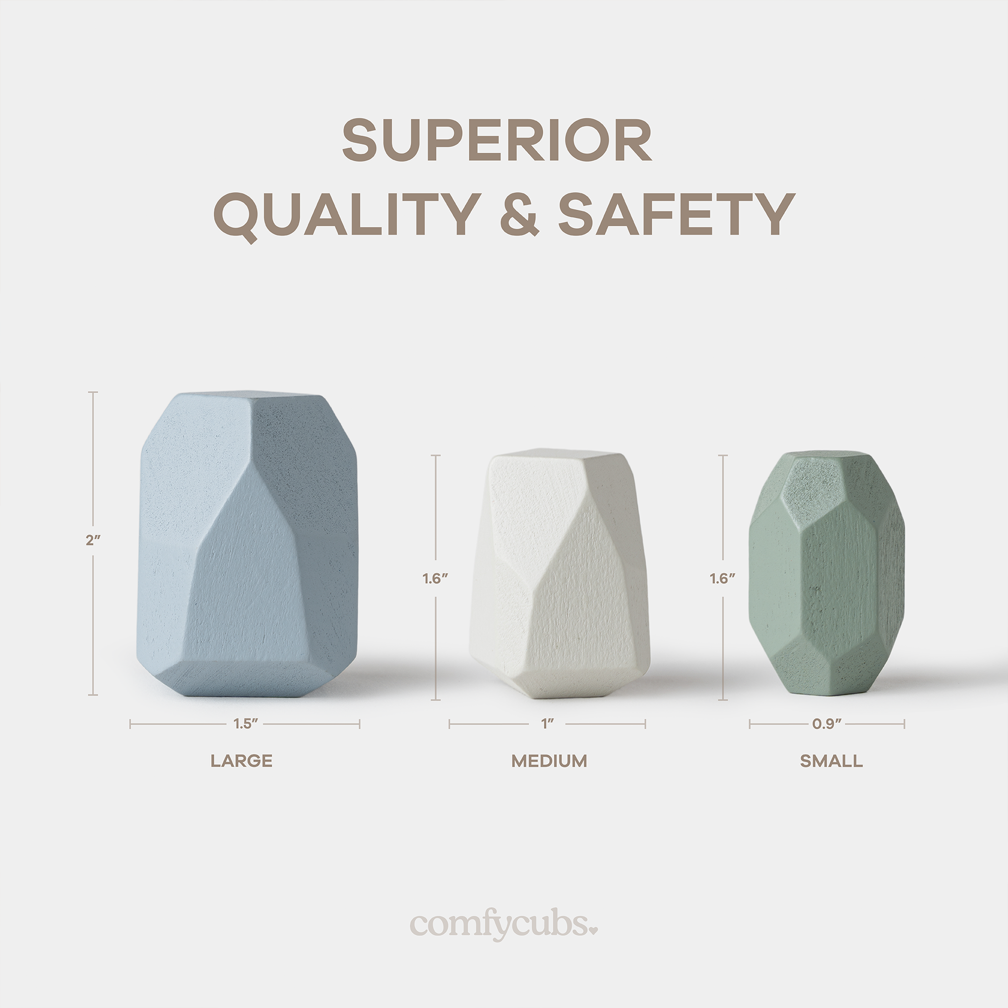 Stacking Blocks for Toddlers by Comfy Cubs, Boy Pack