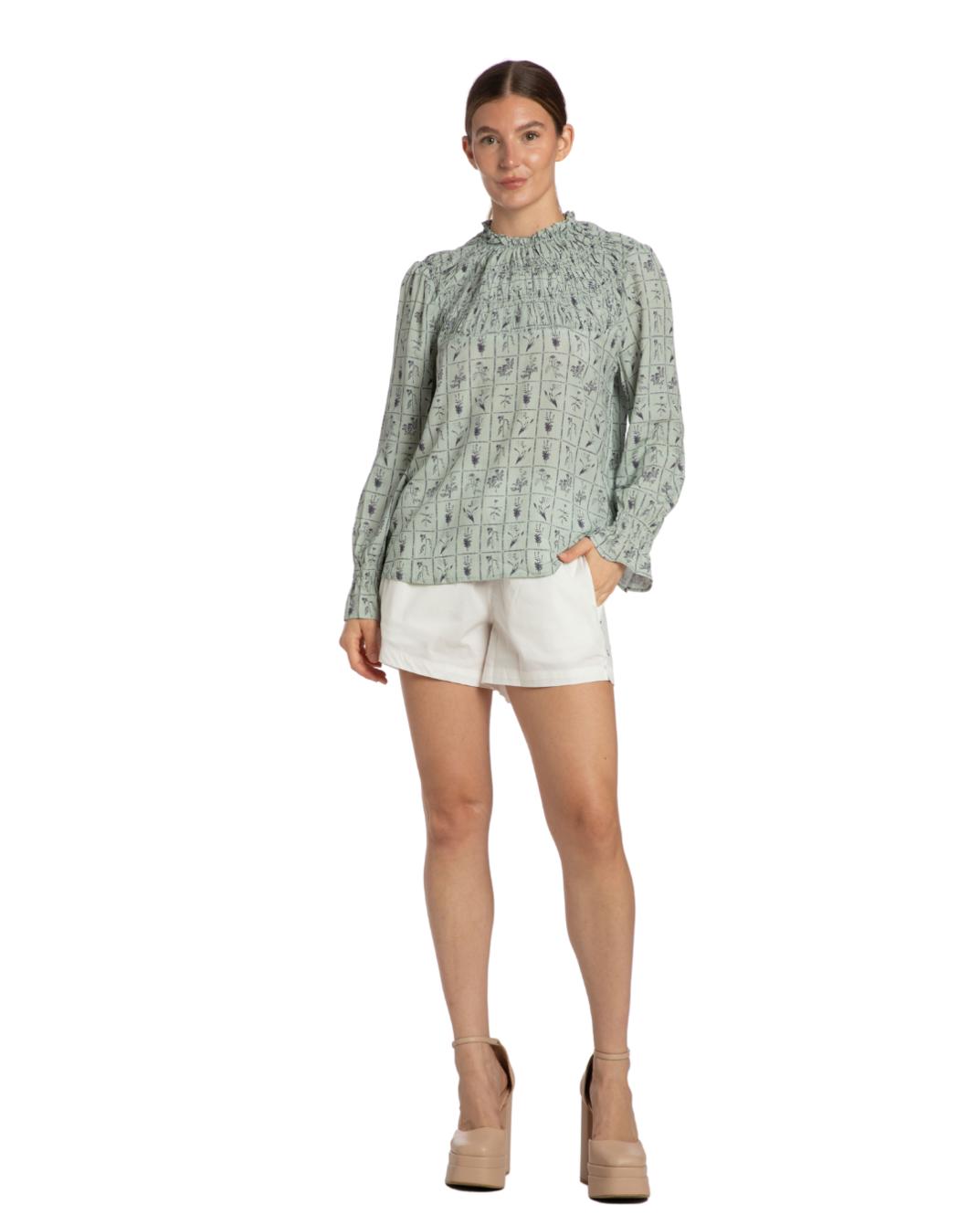 Jane Top - Sage Stamp