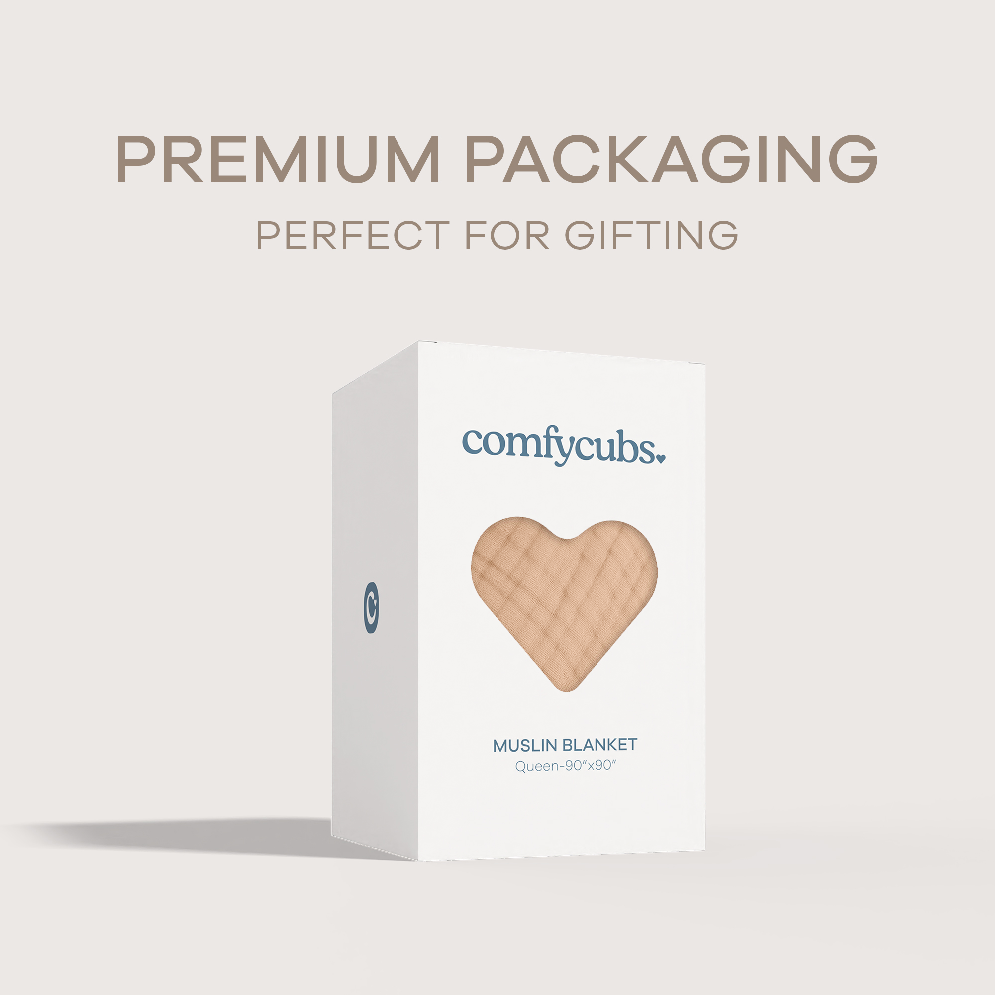 Adult Muslin Blanket in Cream