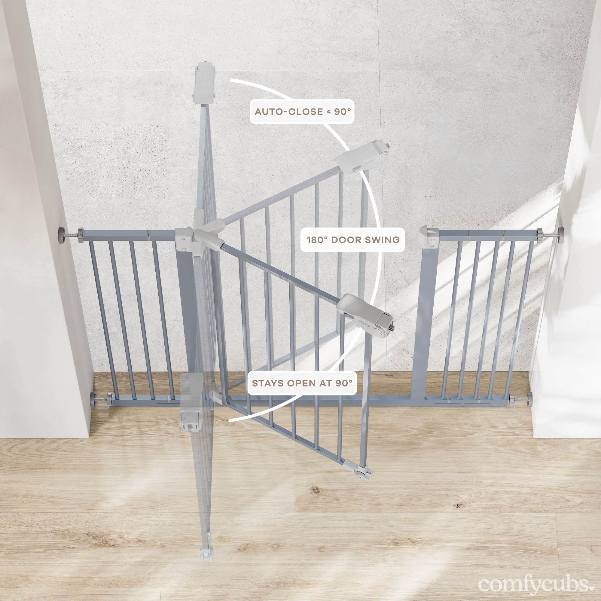 Baby Safety Gate in Pacific Blue