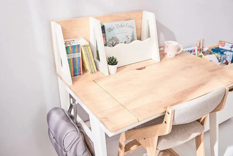 Calla D Desk Bookshelf - Compact Hardwood Organizer for Clutter MesaSilla USA