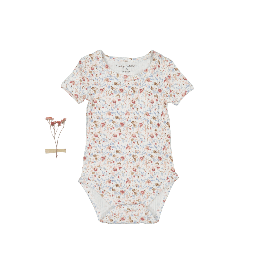 The Printed Short Sleeve Onesie - Evelyn Short Sleeve Onesie Lovely Littles