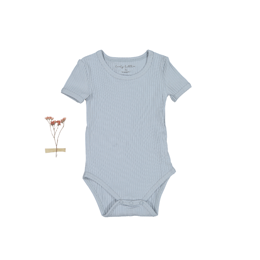 The Short Sleeve Onesie - Blue Short Sleeve Onesie Lovely Littles