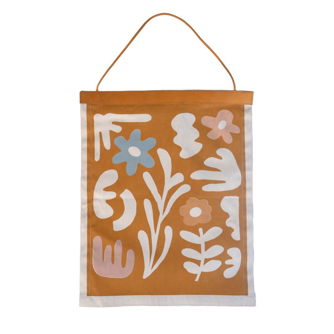 bloom puzzle leather strip banner