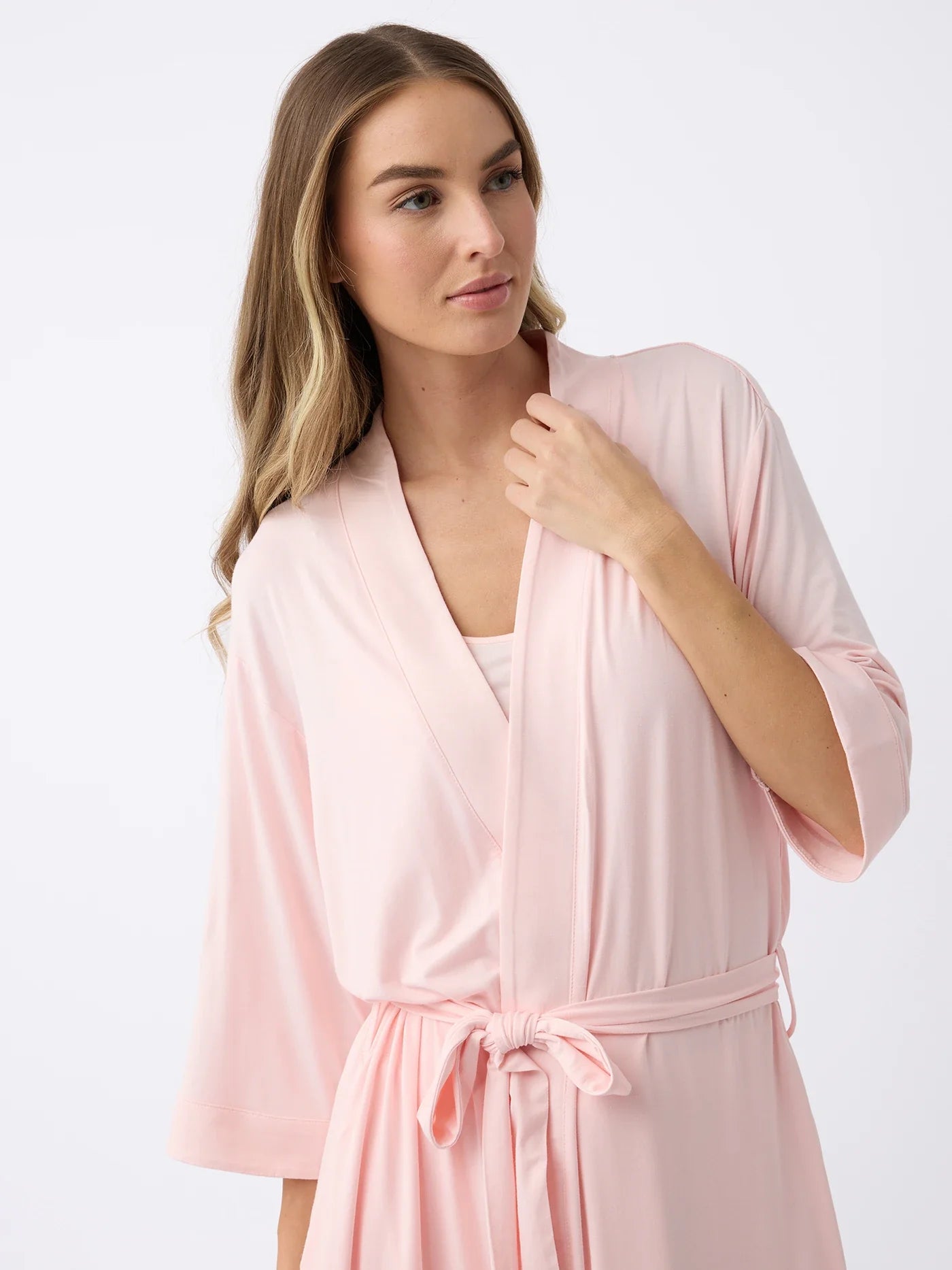 Women's Bamboo Stretch-Knit Kimono Robe