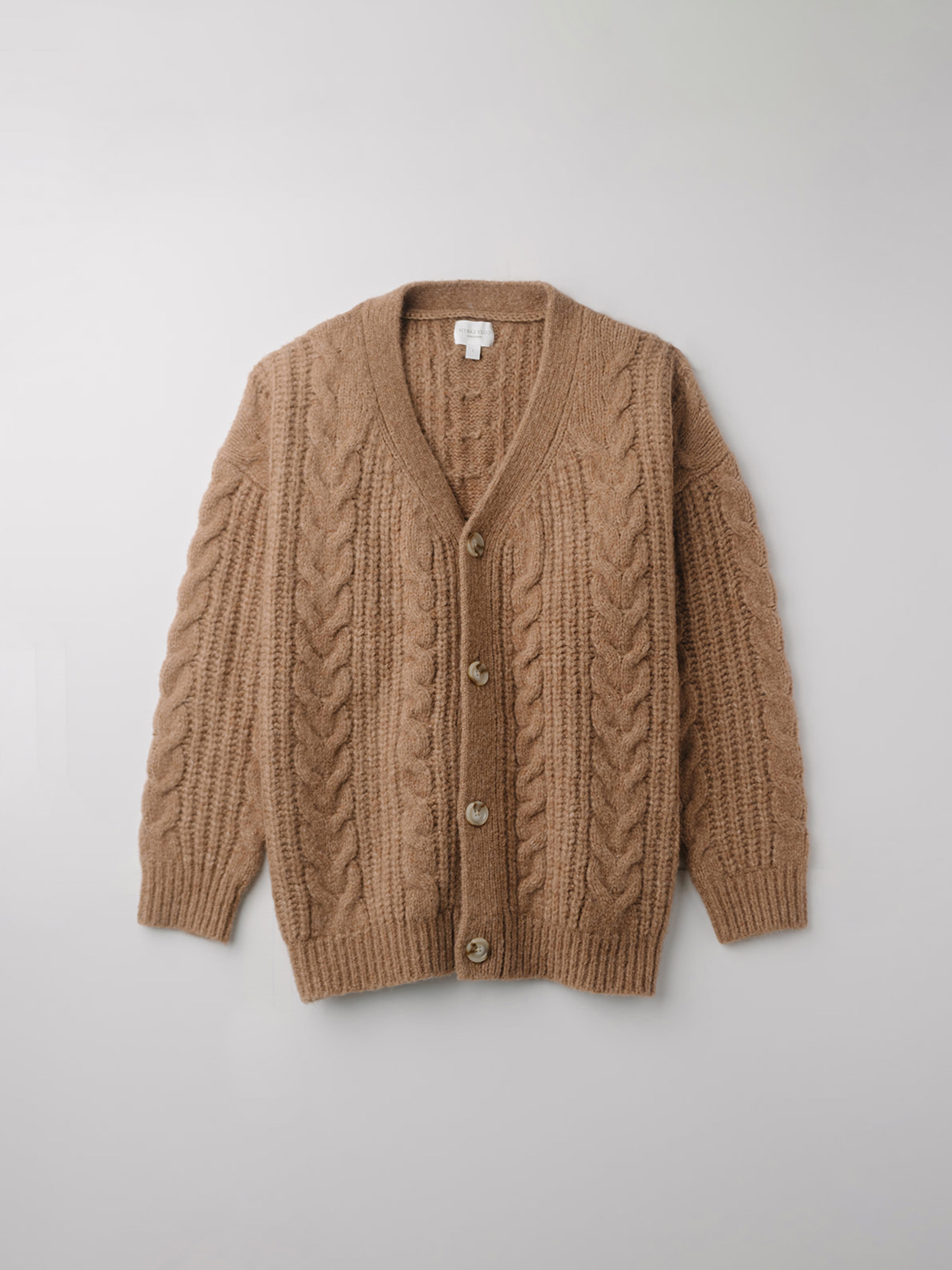 Oversized Cable Knit Cardigan