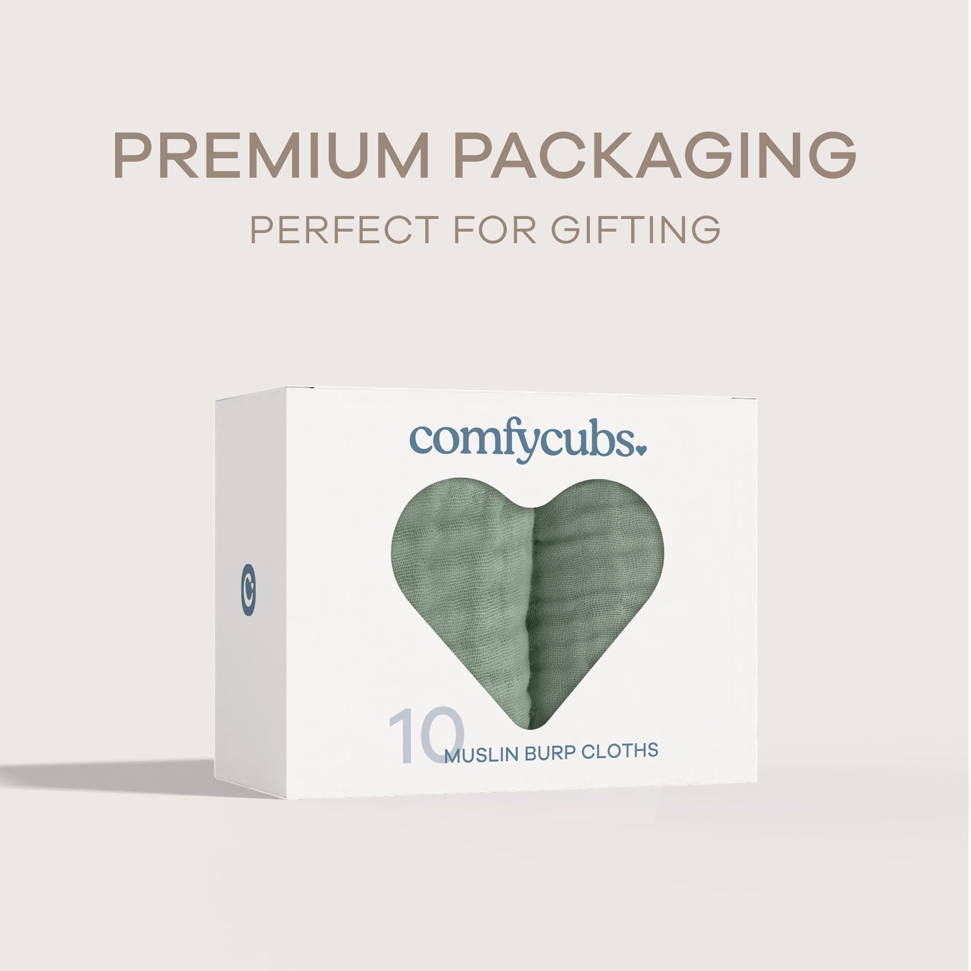 Muslin Burp Cloths in Fern