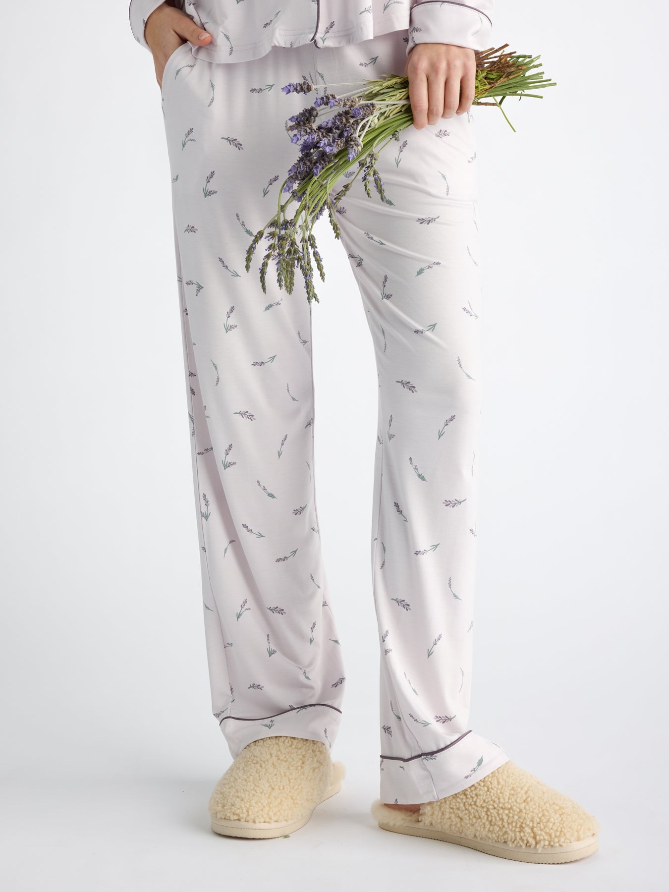 Women's Bamboo Stretch-Knit Long Sleeve Pajama Set