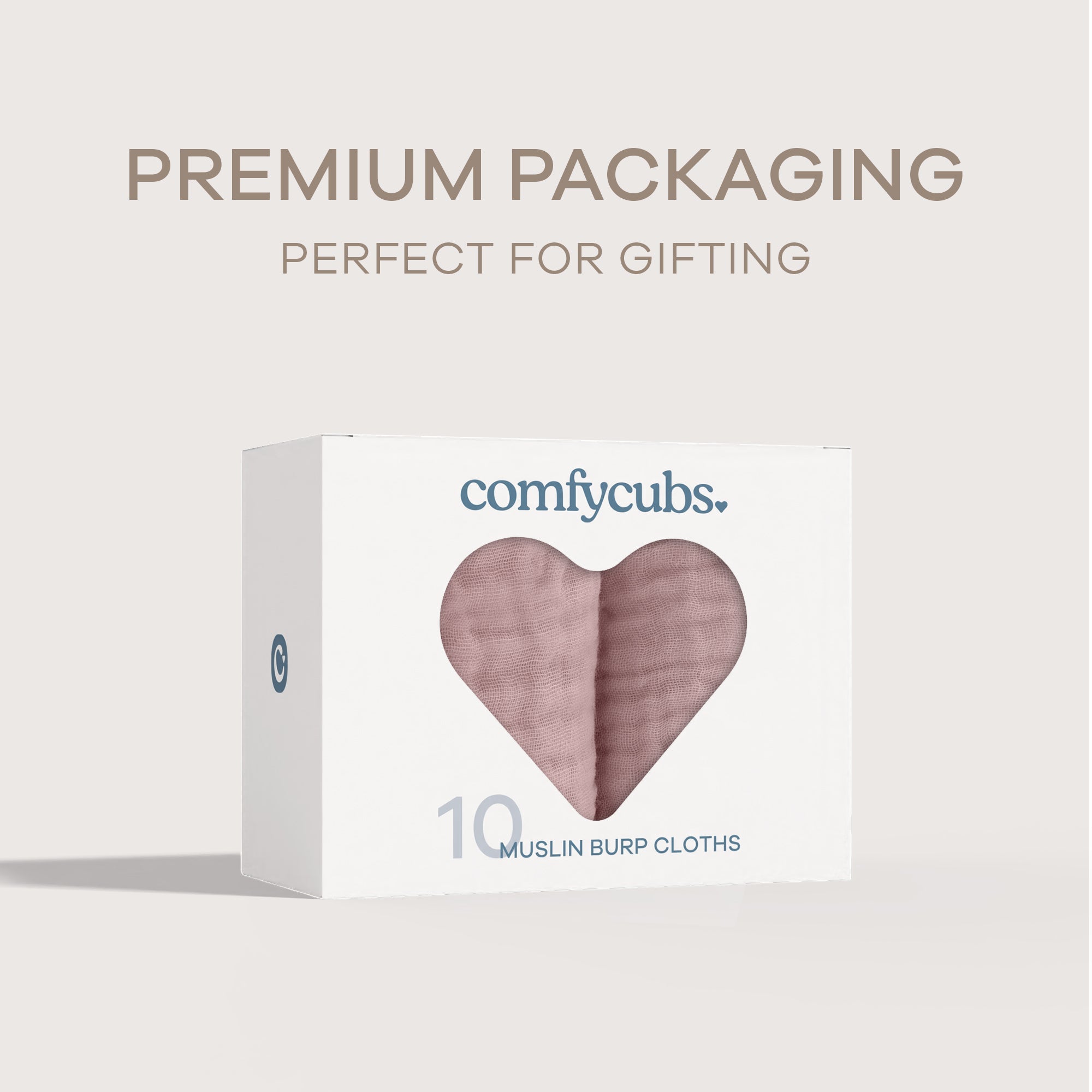 Muslin Burp Cloths in Mauve