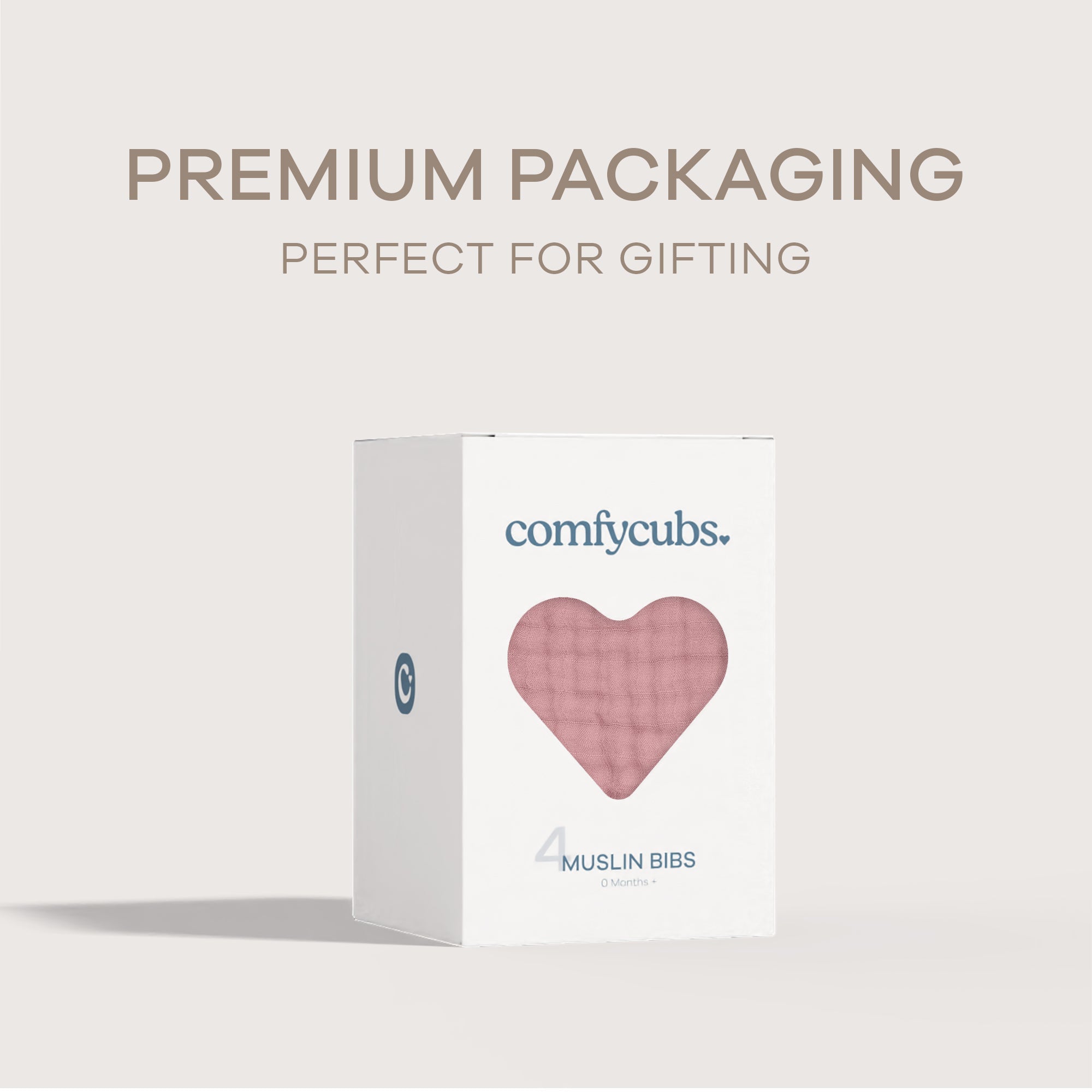 Muslin Bibs in Mauve