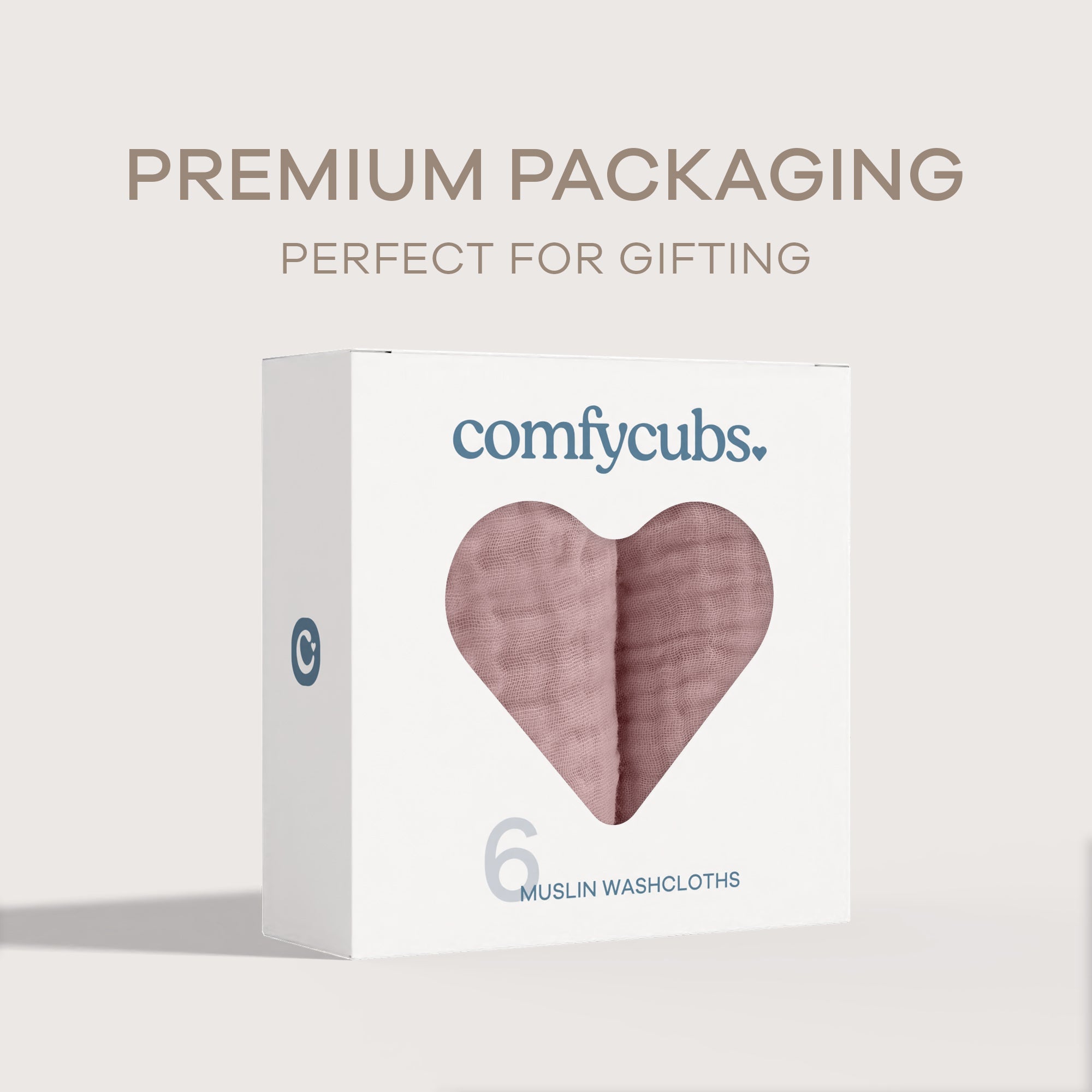 Muslin Washcloths in Mauve