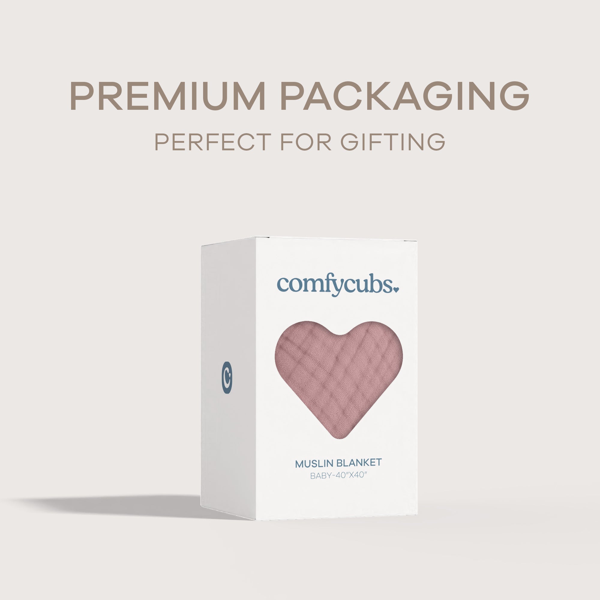 Baby Muslin Blanket in Mauve