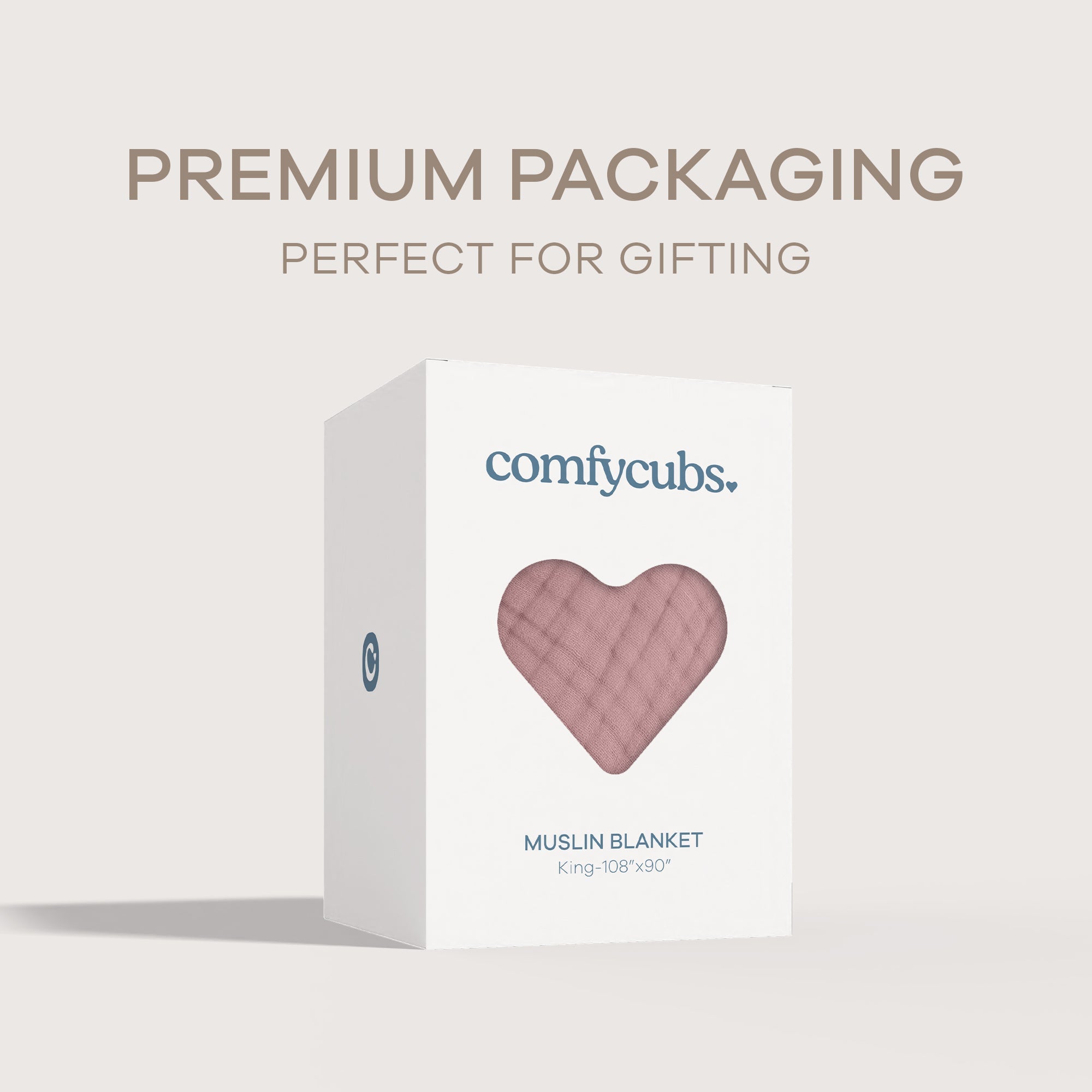 Adult Muslin Blanket in Mauve