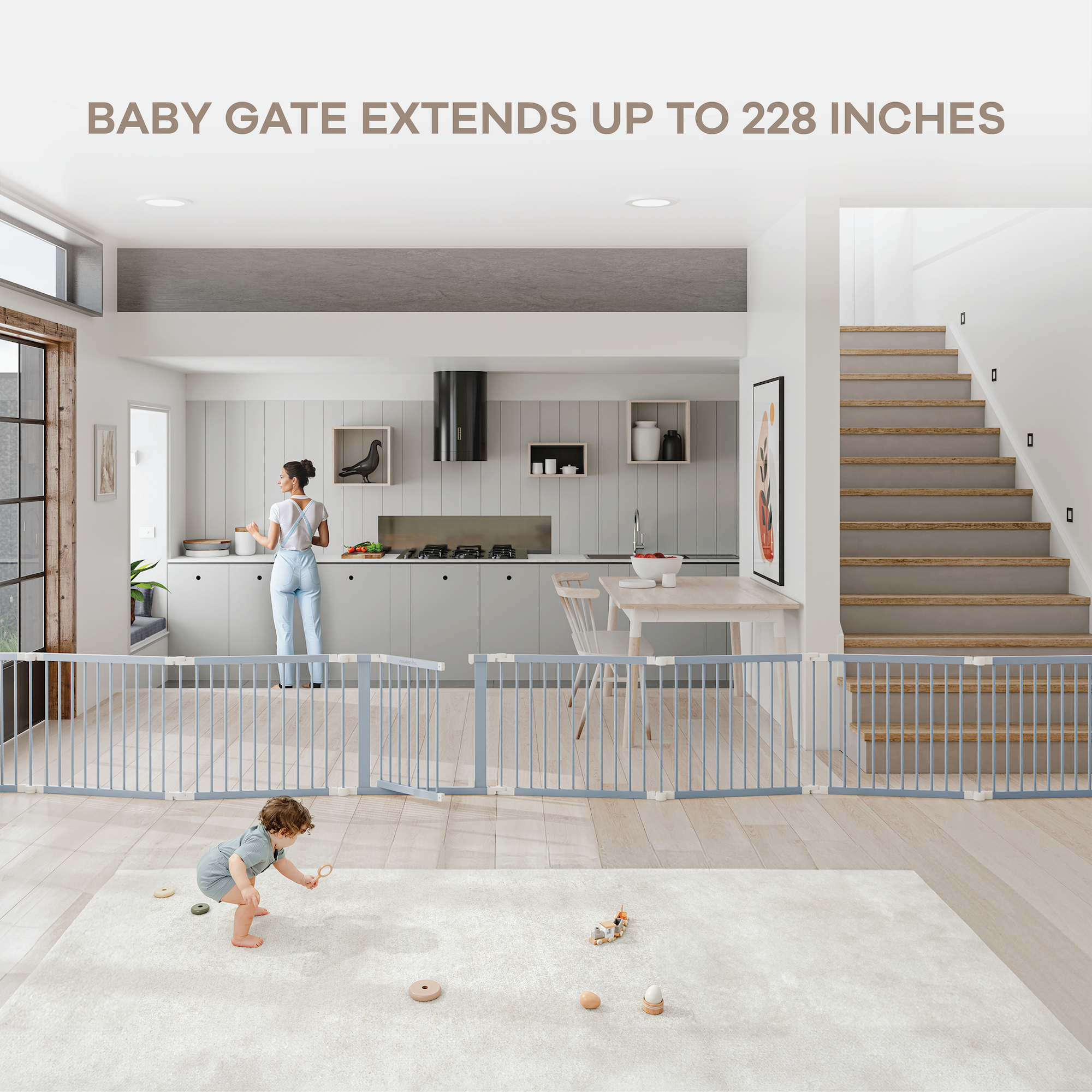 Playpen for Toddler and Babies in Pacific Blue
