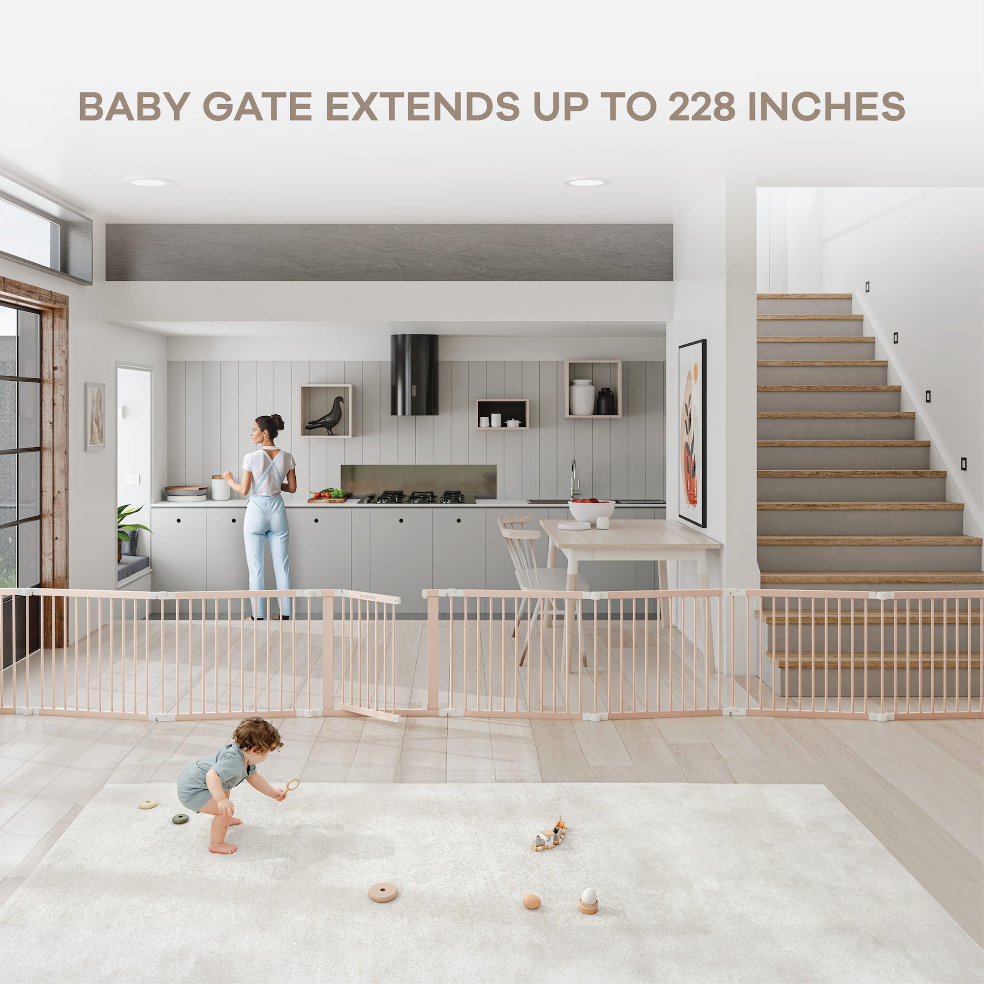 Playpen for Toddler and Babies in Blush