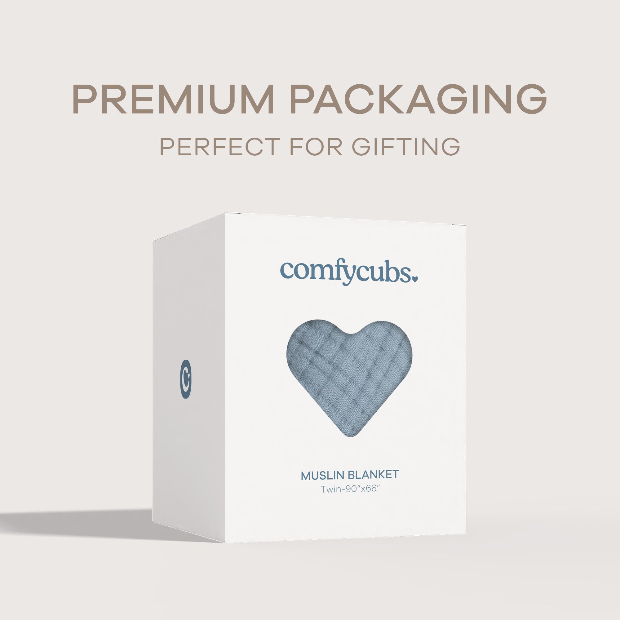 Adult Muslin Blanket in Pacific Blue