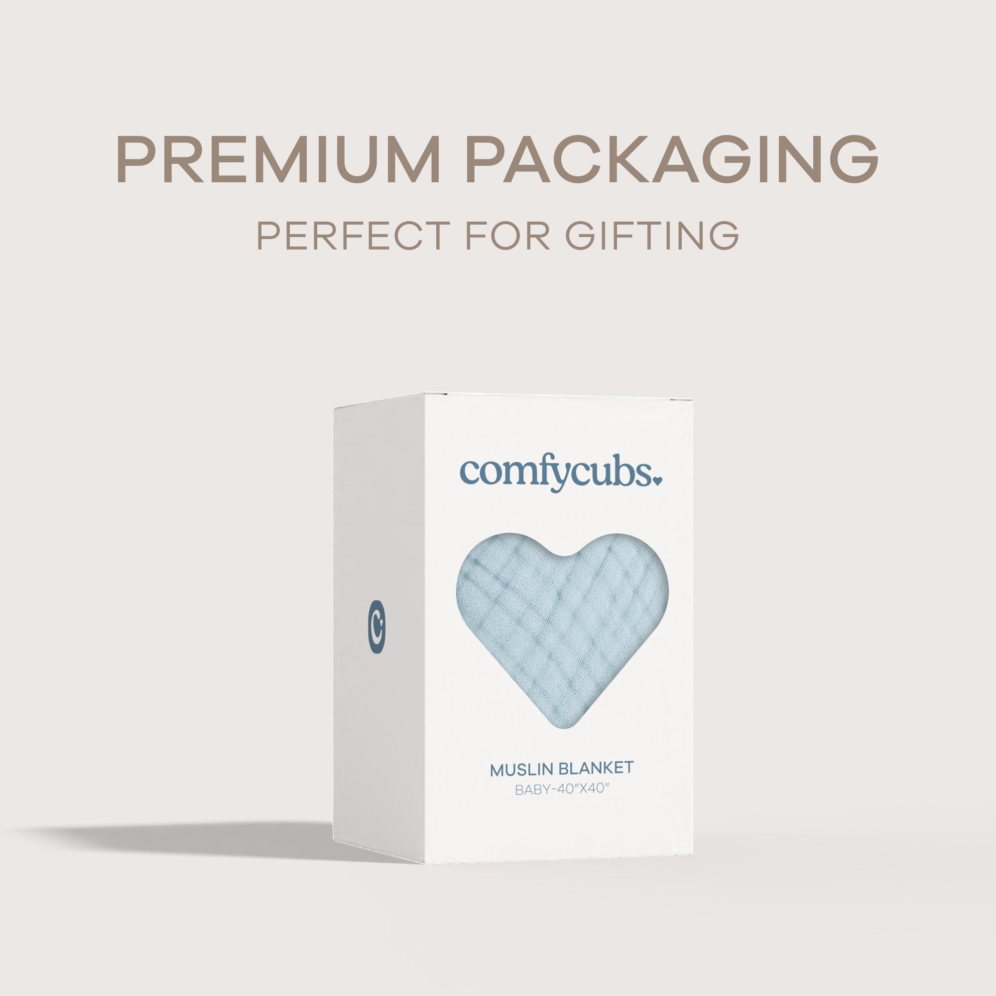 Baby Muslin Blanket in Sky Blue