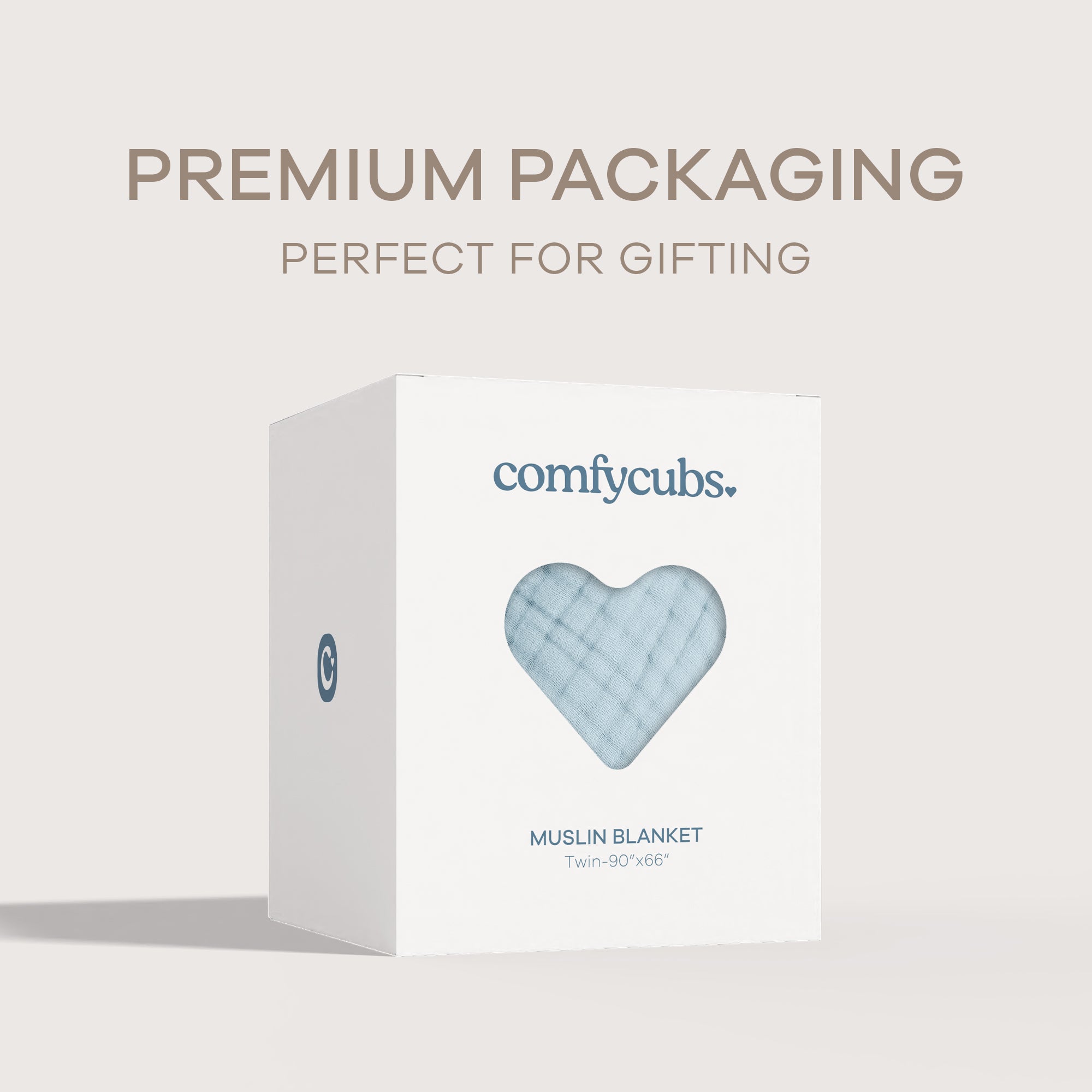 Adult Muslin Blanket in Sky Blue