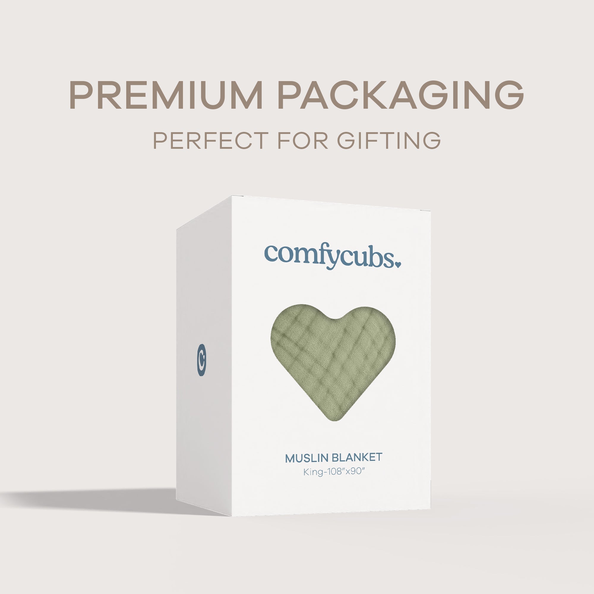 Adult Muslin Blanket in Sage