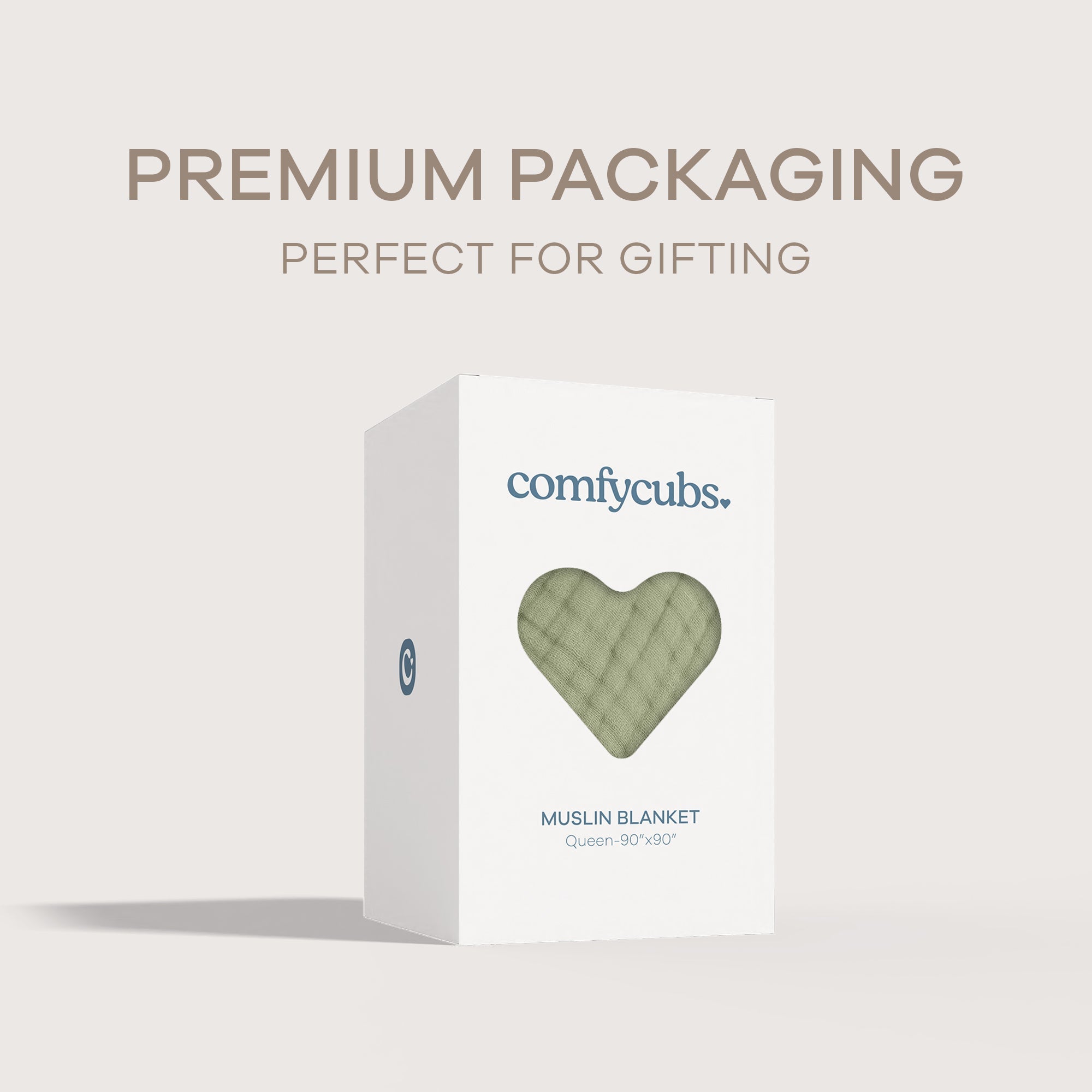 Adult Muslin Blanket in Sage