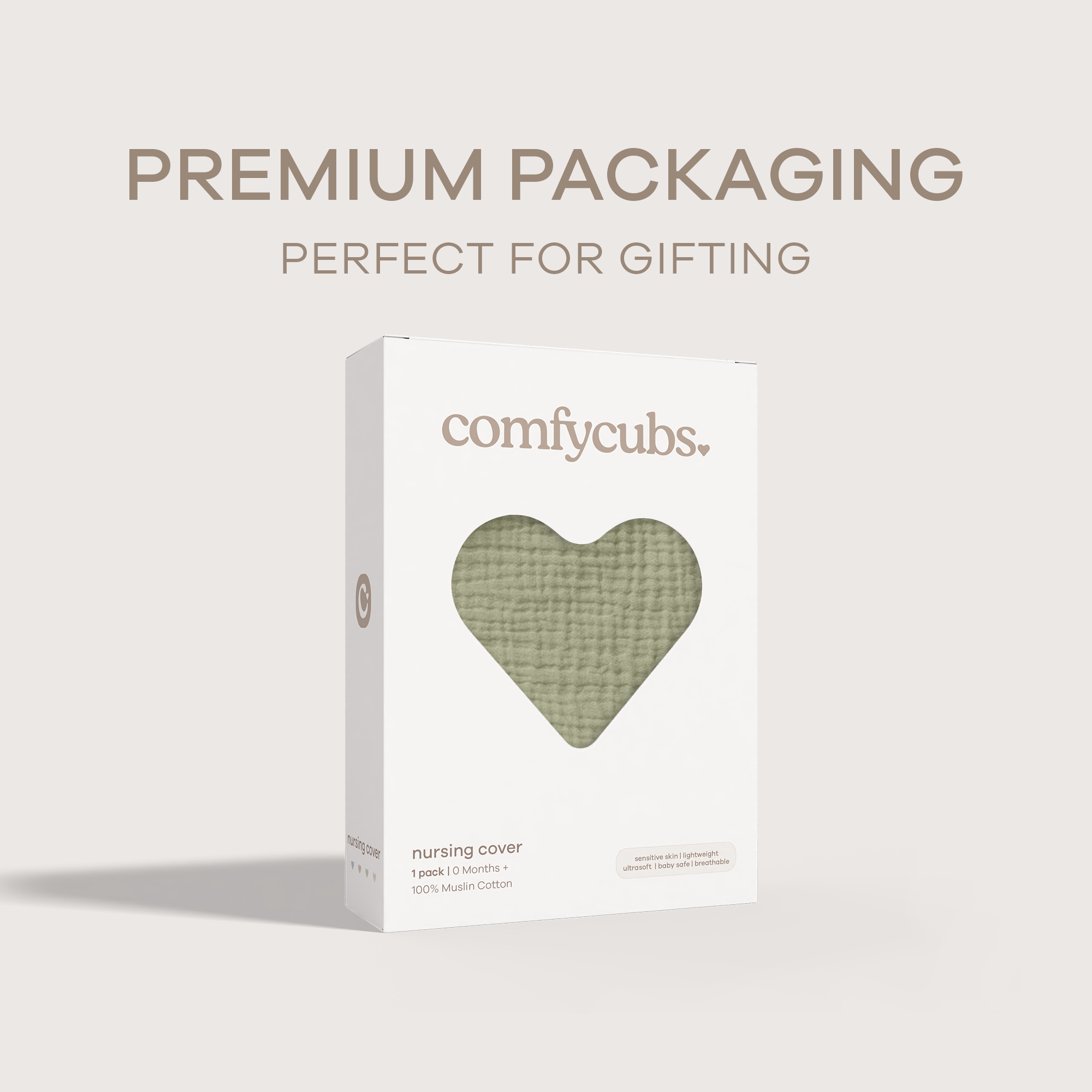 Muslin Nursing Cover, Pack of 1 in Sage
